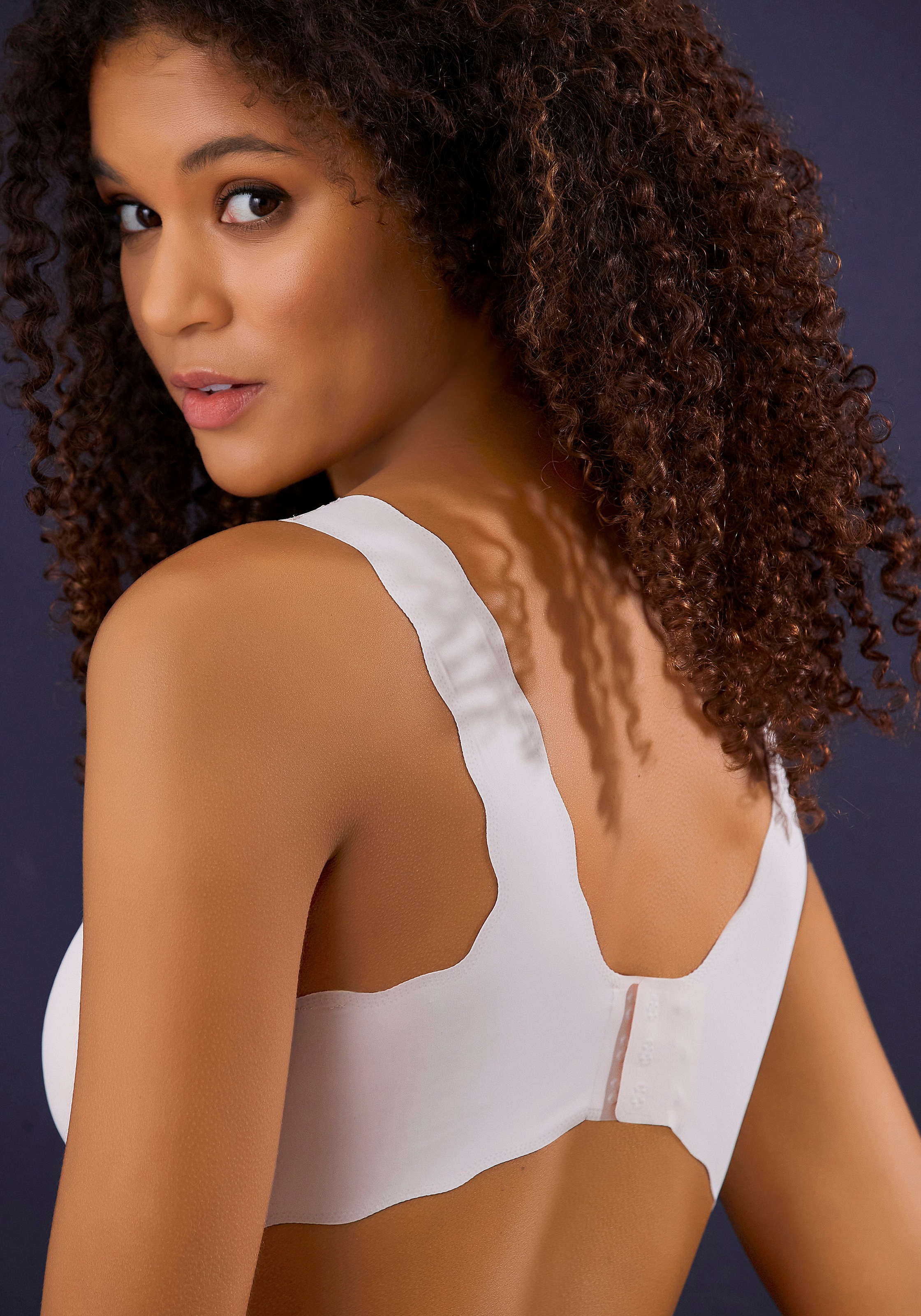 Nuance Bralette-BH, ohne Bügel mit seamless Spitze und herausnehmbaren Pads, Dessous