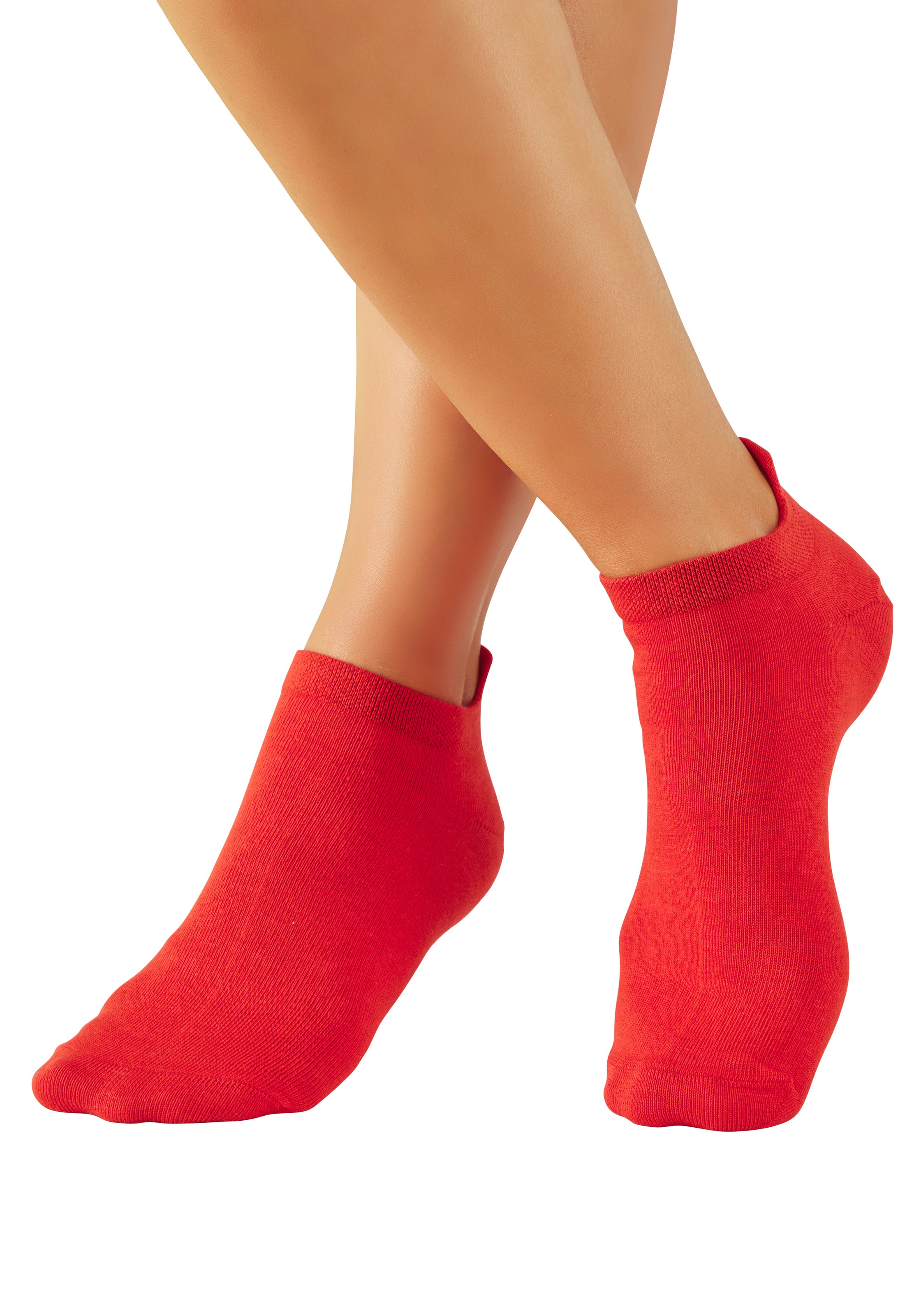 LASCANA Sneakersocken »für Damen mit eingestricktem Markenlogo« Box, Box, 7 Paar tlg. in ansprechender Geschenkbox