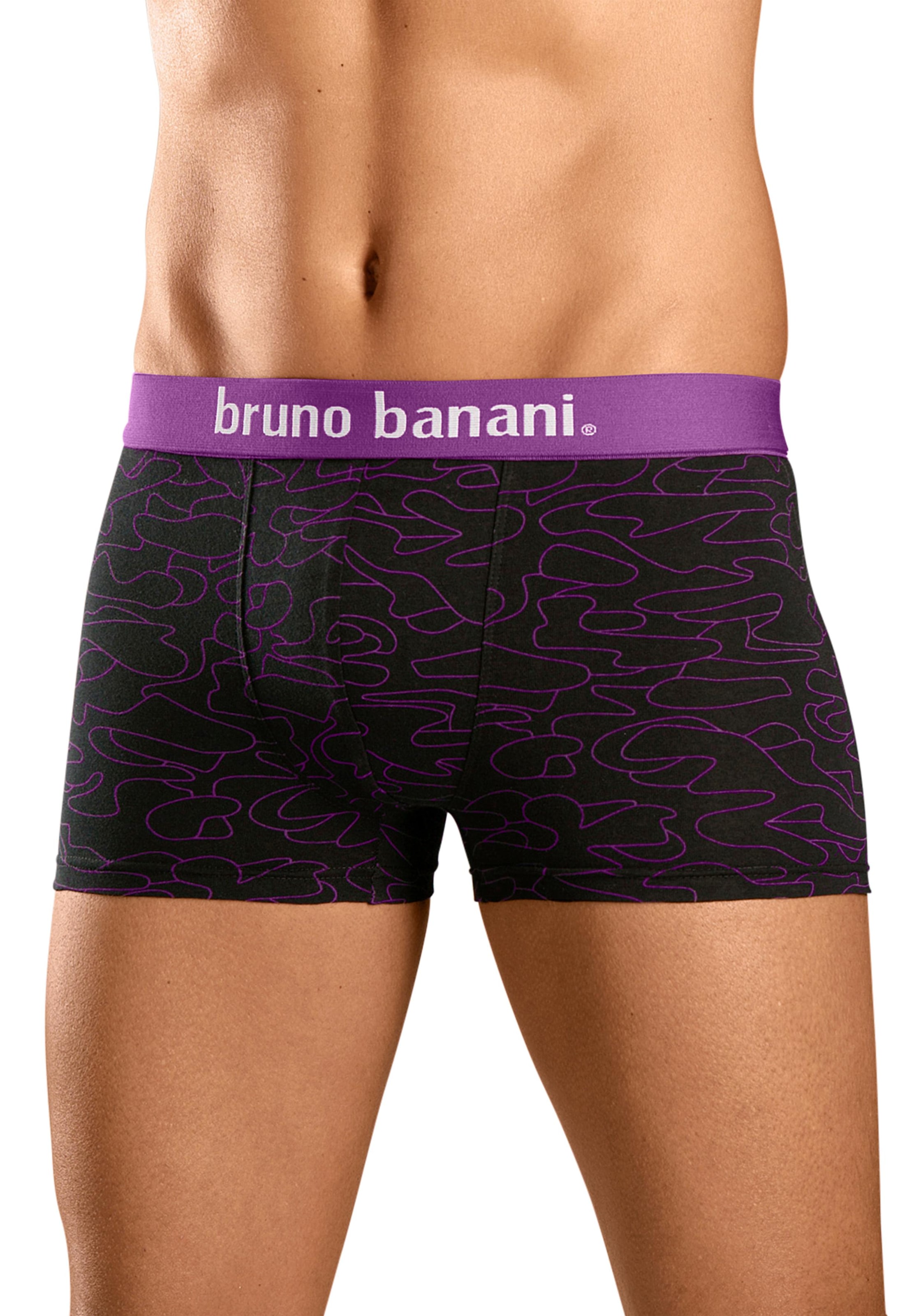 Bruno Banani Boxer »Boxershorts für Herren«, (Packung, 4 St.), mit Kontrast-Webbund