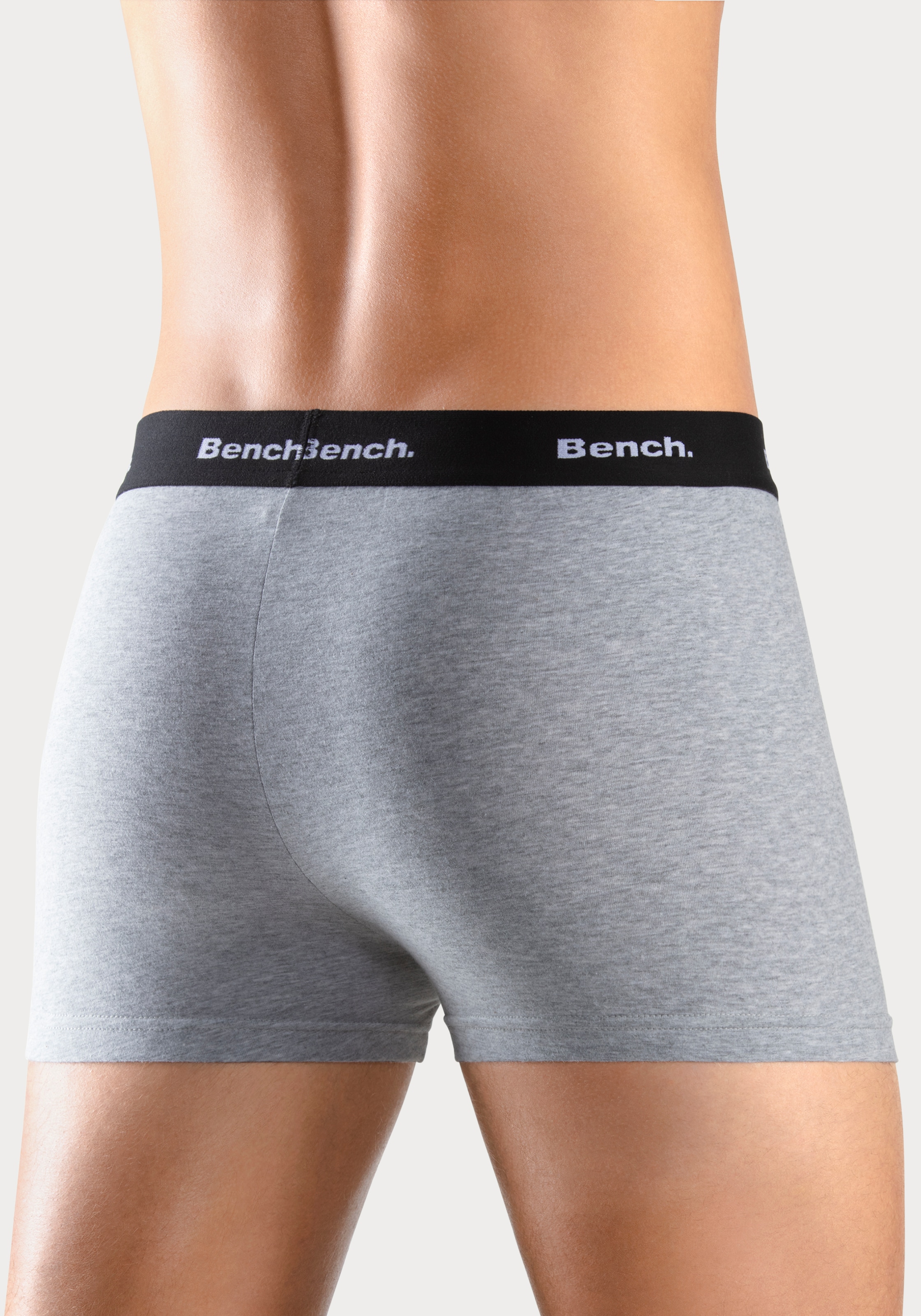 Bench. Boxer »Boxershorts für Herren«, (Packung, 4 St.), Unterhosen mit kontrastfarbigem Bund