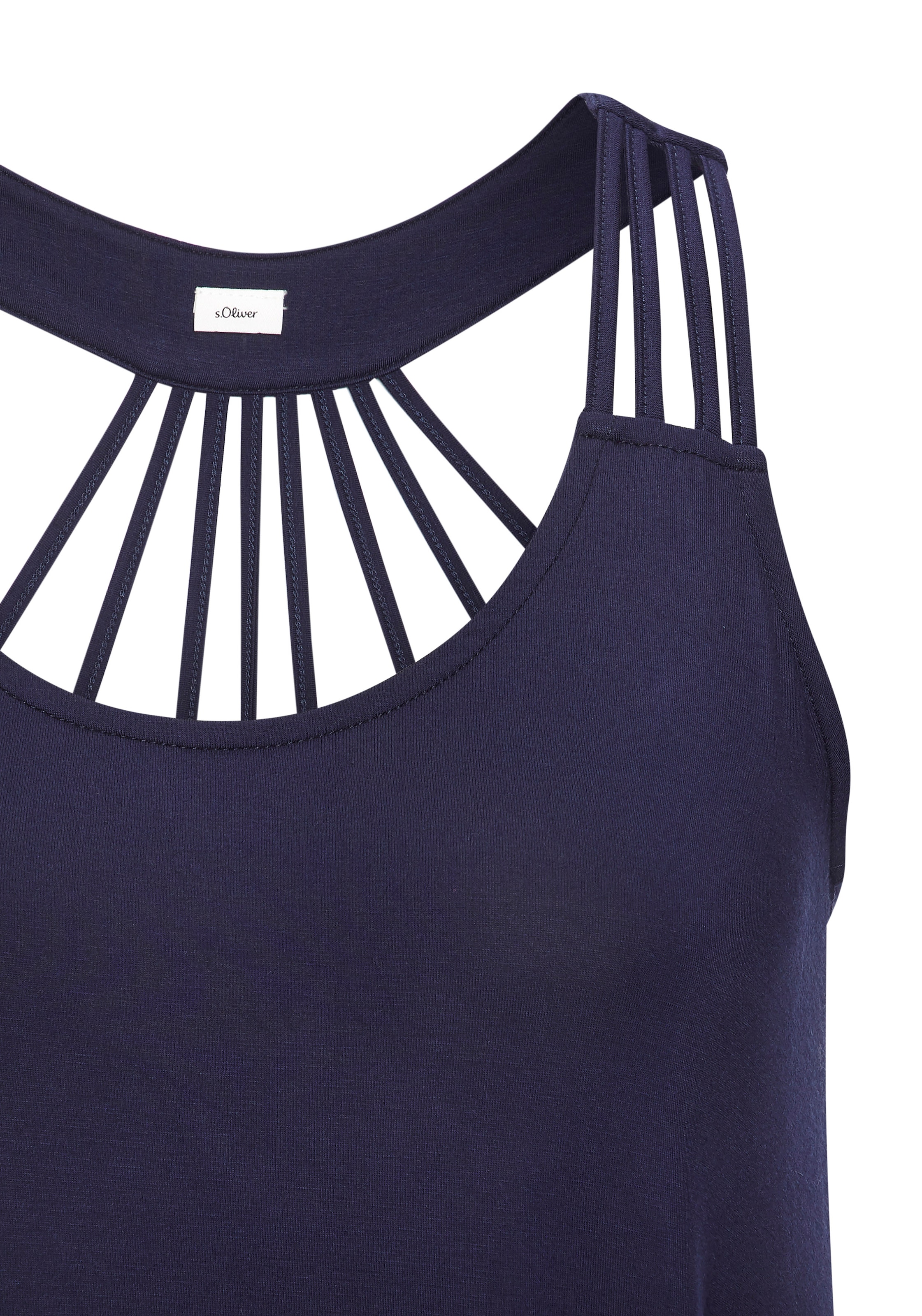 s.Oliver Strandkleid mit besonderem Trägerdesign, Minikleid, Sommerkleid