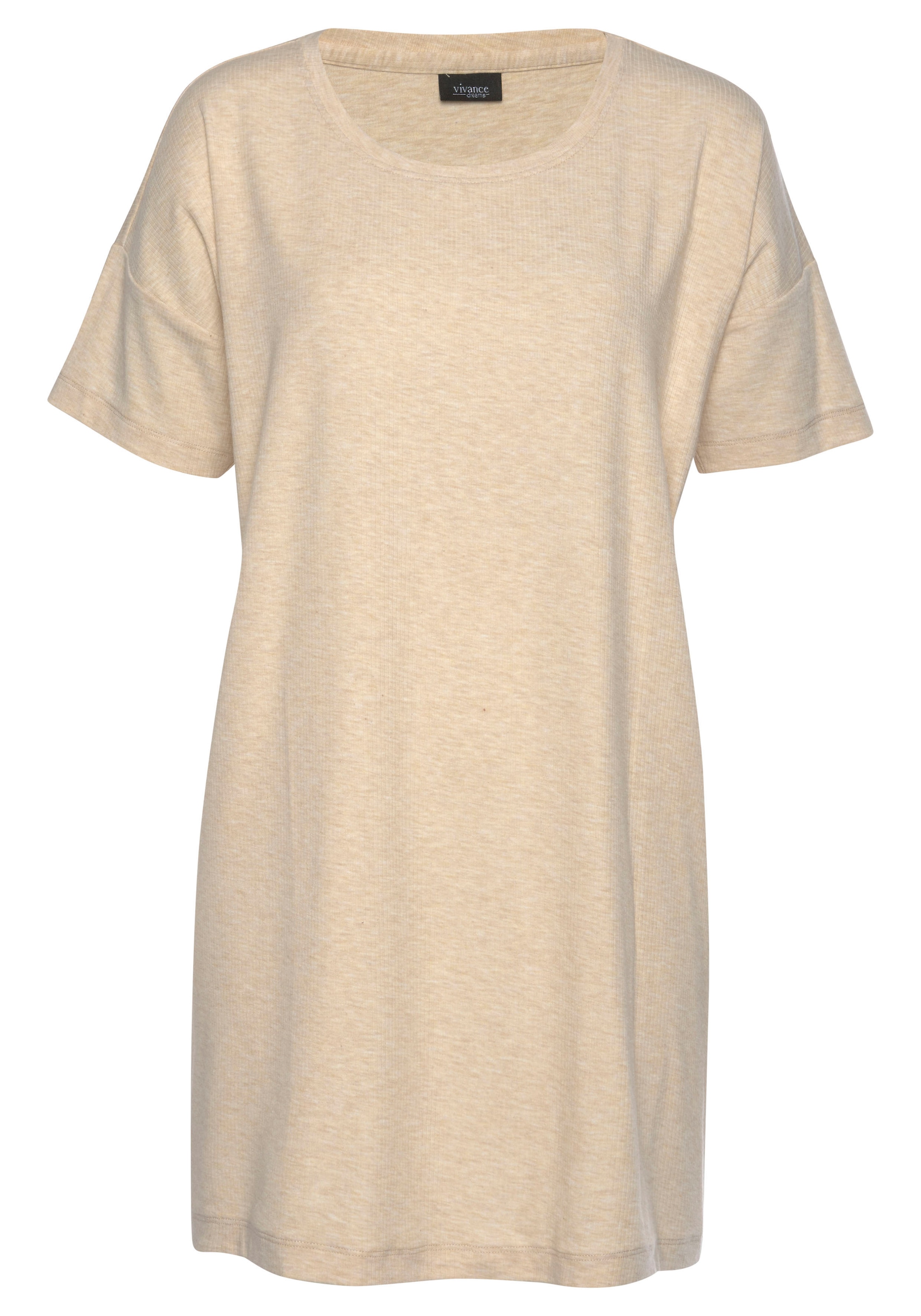 Vivance Dreams Bigshirt, in weicher Ripp-Qualität