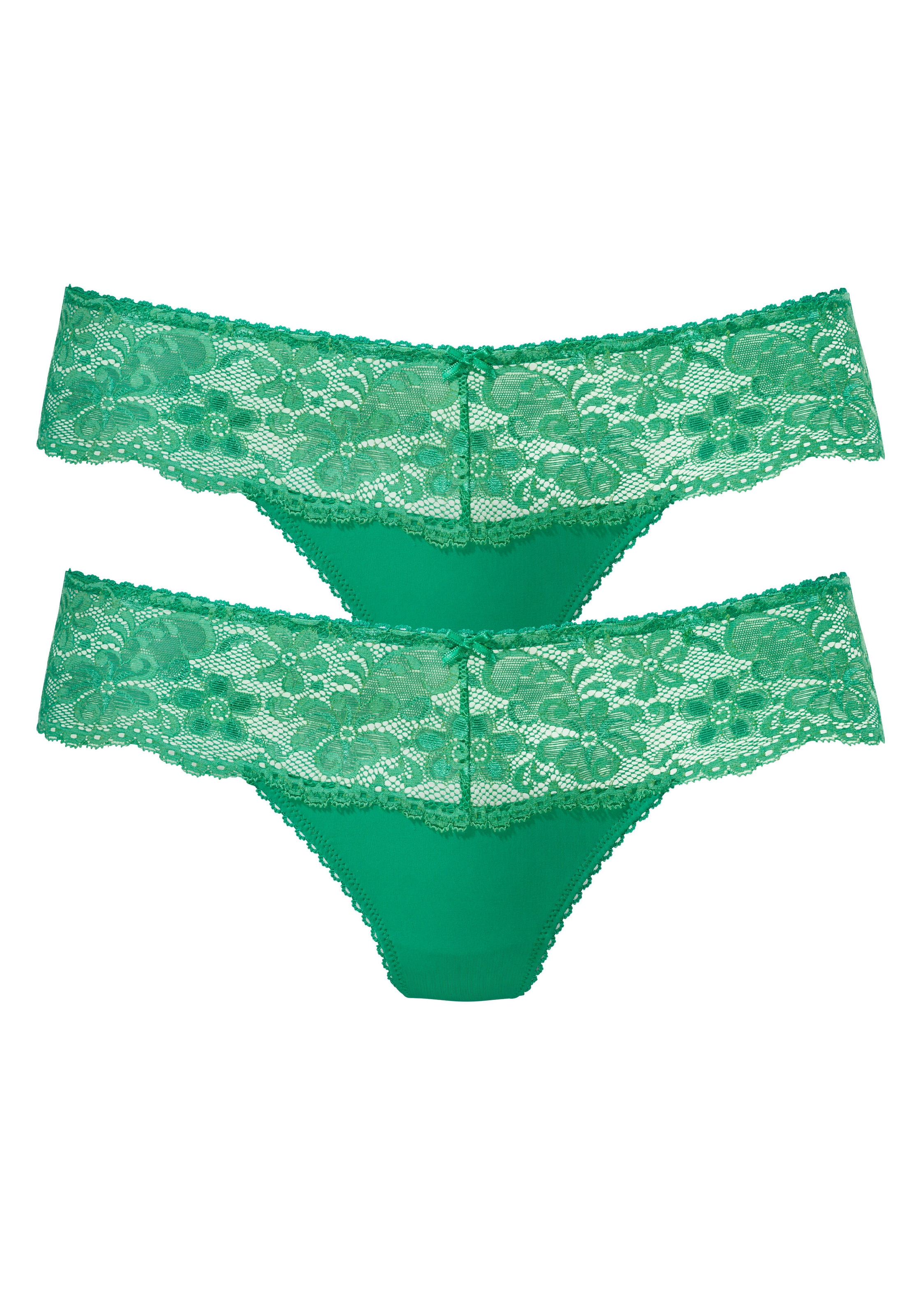 Nuance String, (2 St.), Dessous mit breitem Spitzenband