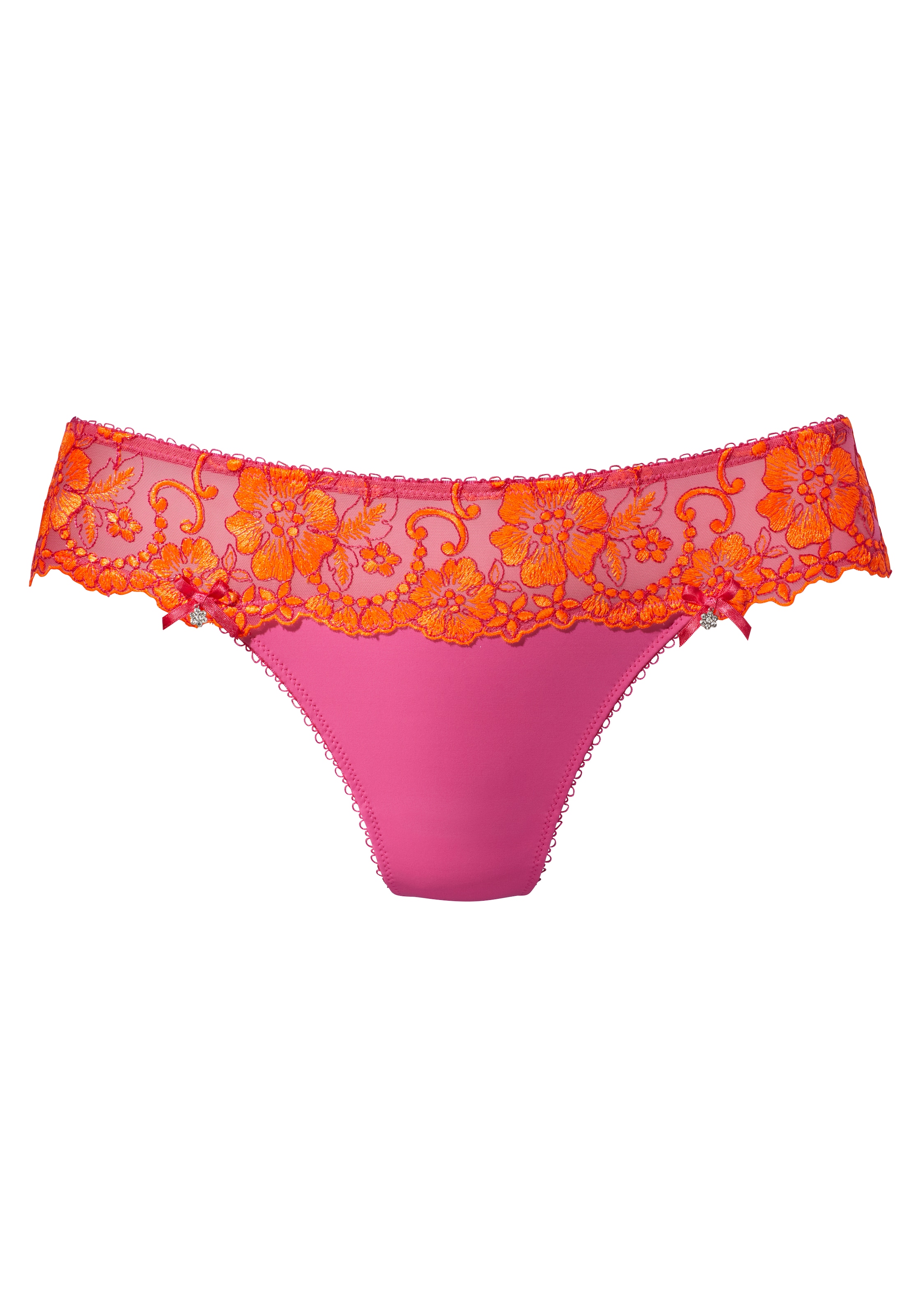 LASCANA String »Wanda Dessous«, mit Stickerei Spitze in blumiger Optik