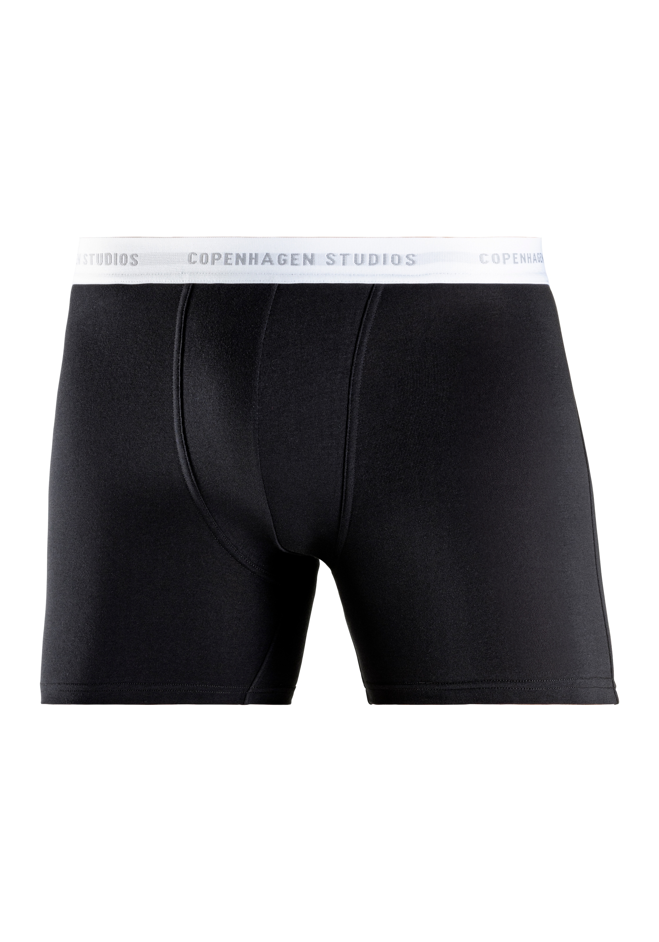 Copenhagen Studios Boxer »Boxershorts für Herren«, (Packung, 3 St., 3er-Pack), mit längerem Bein und Logobund
