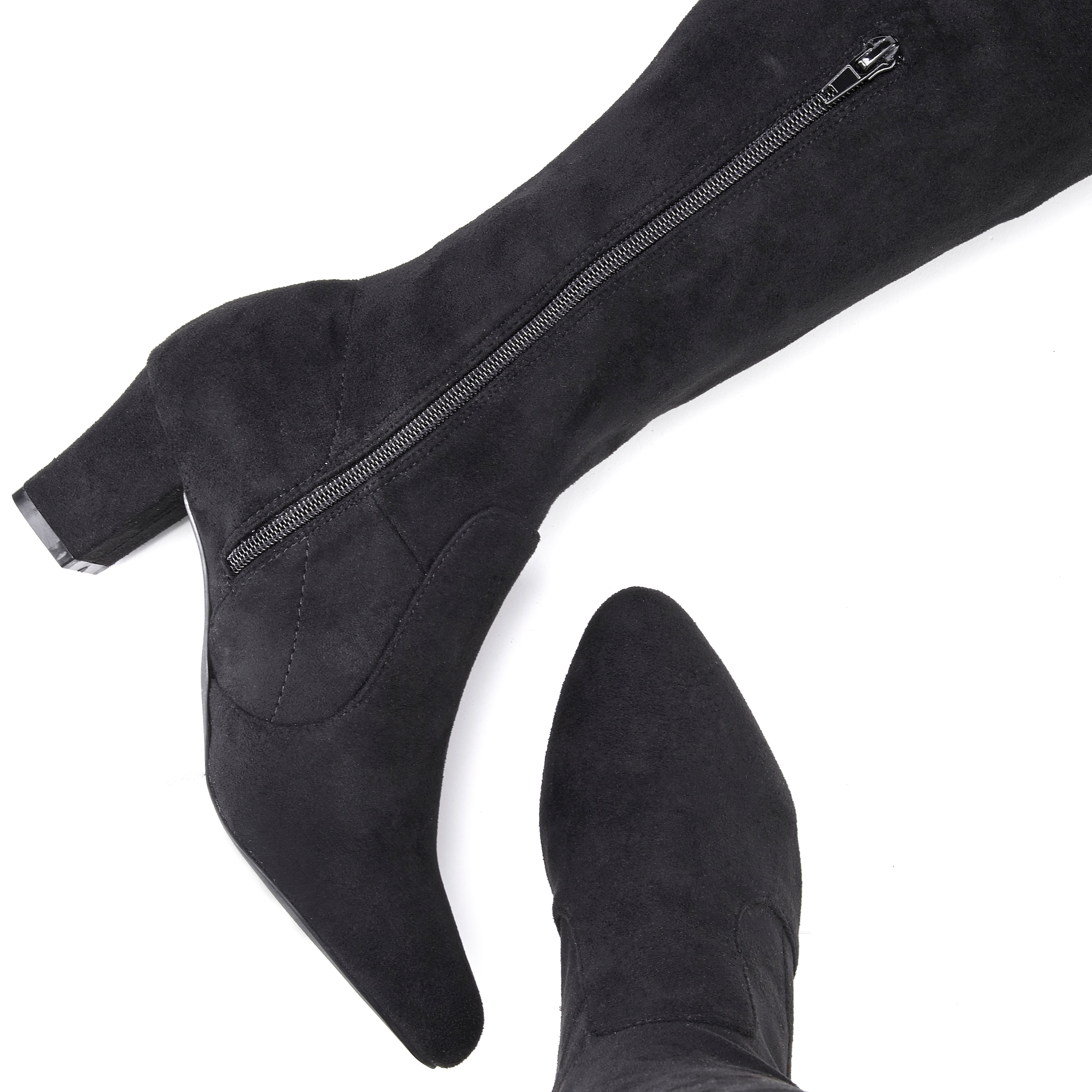 LASCANA Overkneestiefel, Slouchy Boots,Langschaft Stiefel,Schlupf-Boot, weiches Stretchmaterial