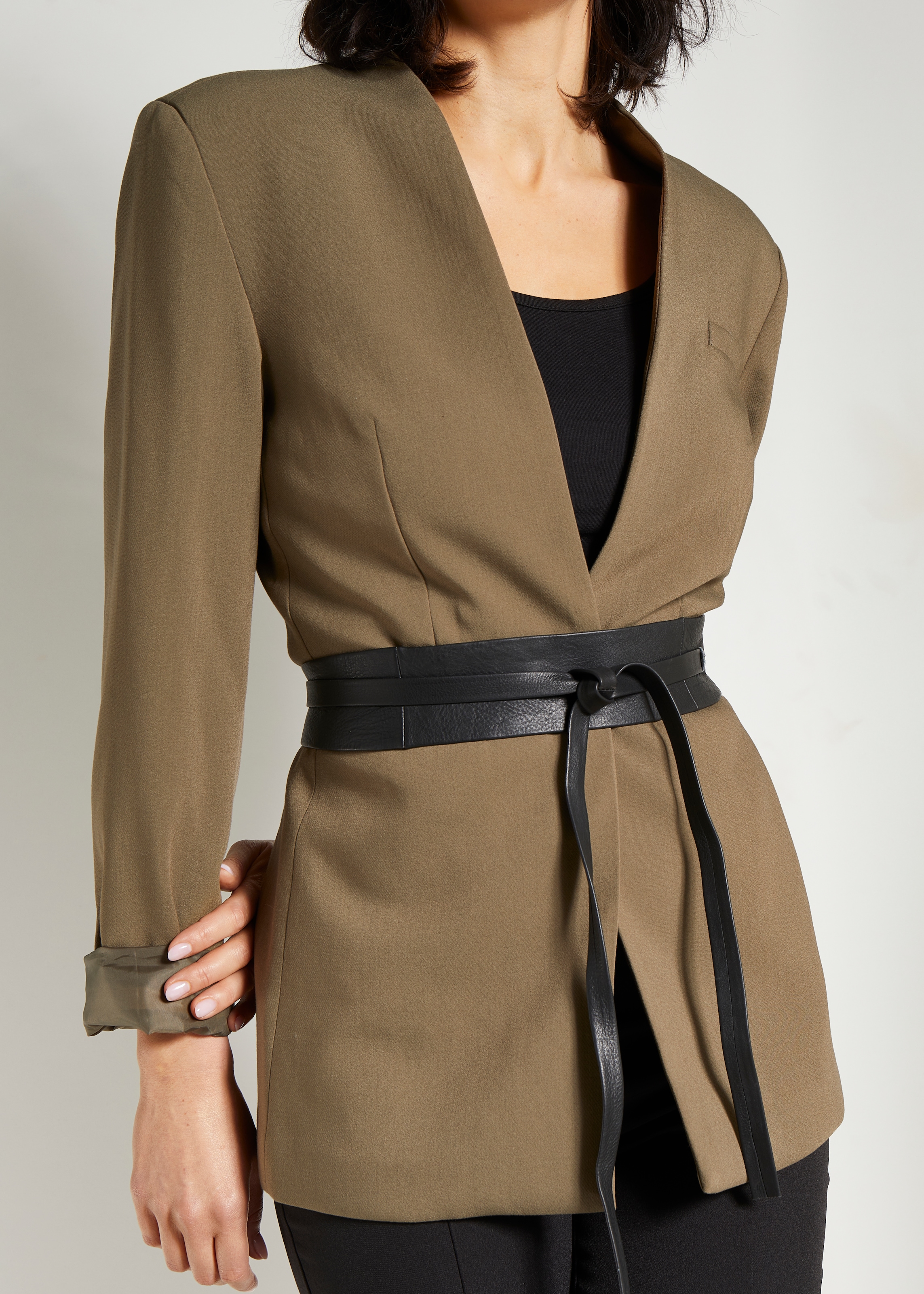 LASCANA Taillengürtel »Bindegürtel«, Ledergürtel, Shape-Effekt, Gürtel für Kleid & Overall, Bauchgürtel