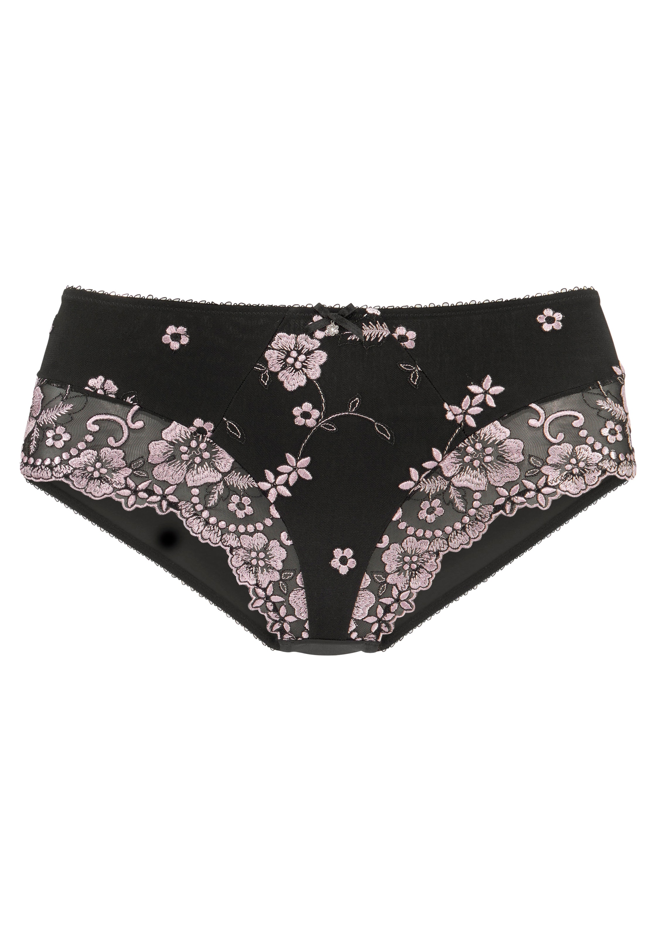 LASCANA Slip »Wanda«, in abdeckender Schnittform und Stickerei Spitze