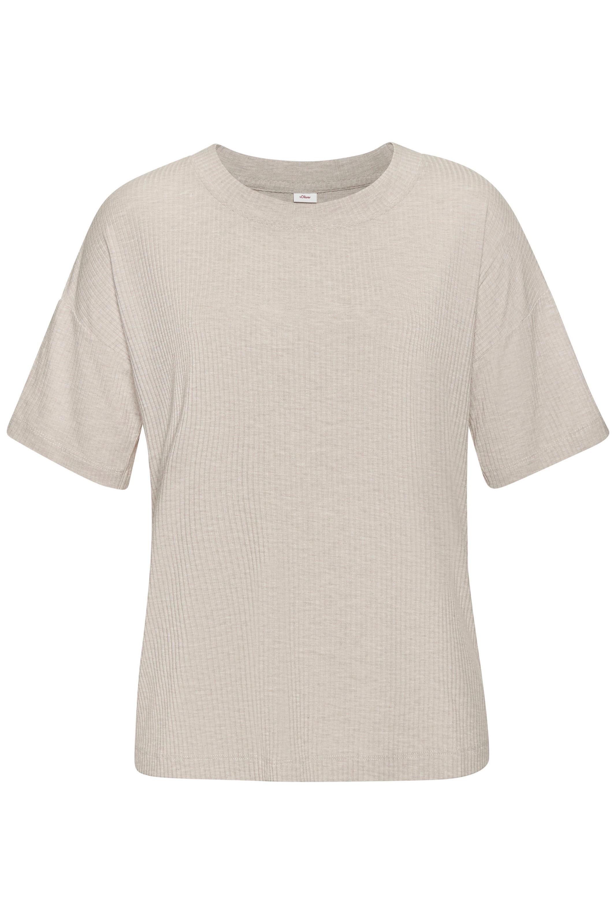 s.Oliver Pyjamaoberteil, in elastischer Rippware