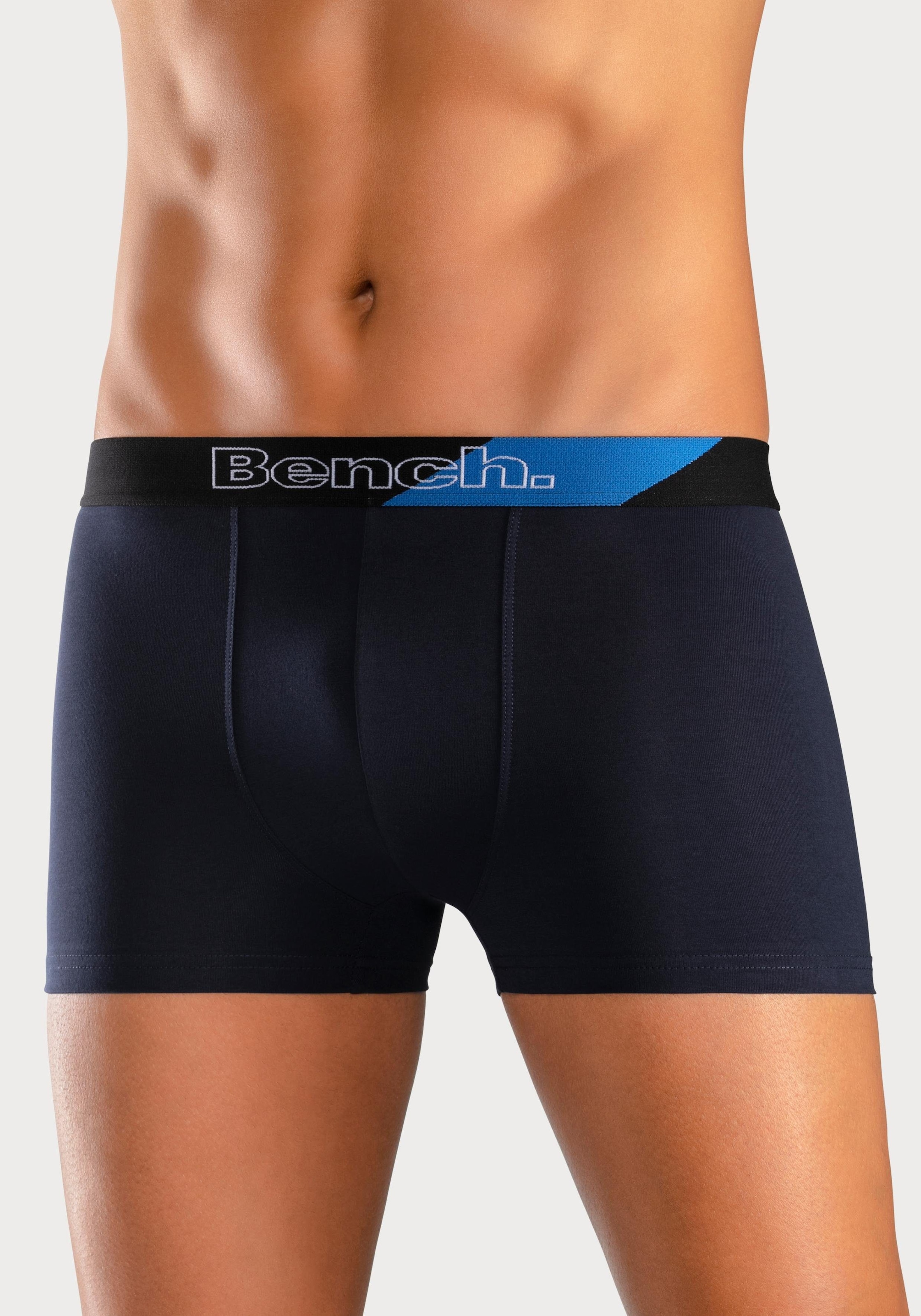 Bench. Boxer »Boxershorts für Herren«, (Packung, 3 St.), Unterhosen mit modischem Streifen im Webbund