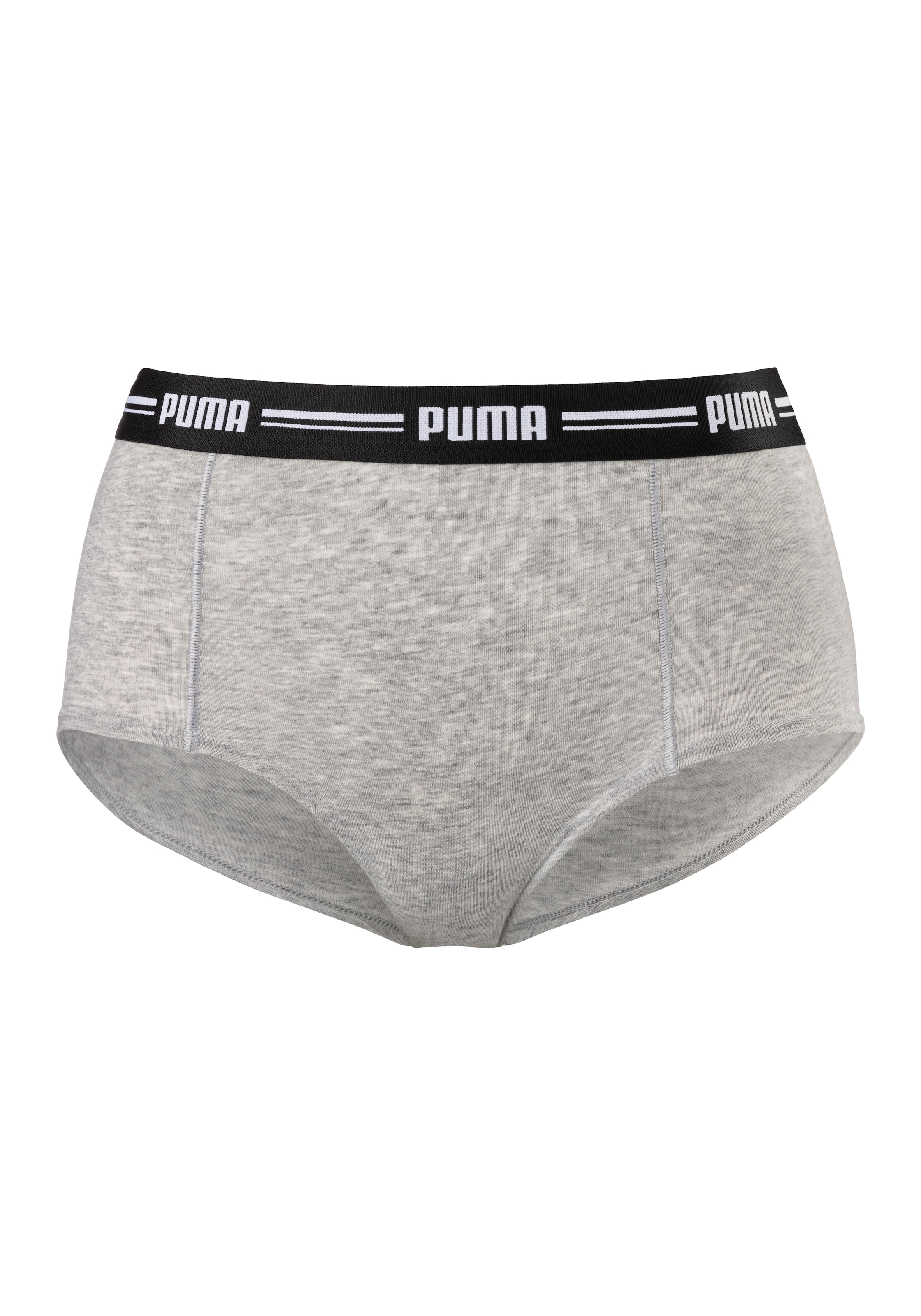 PUMA Panty »PUMA WOMEN MINI SHORT 2P PACK« Packung, 2er Pack,  mit markantem Logo-Bund