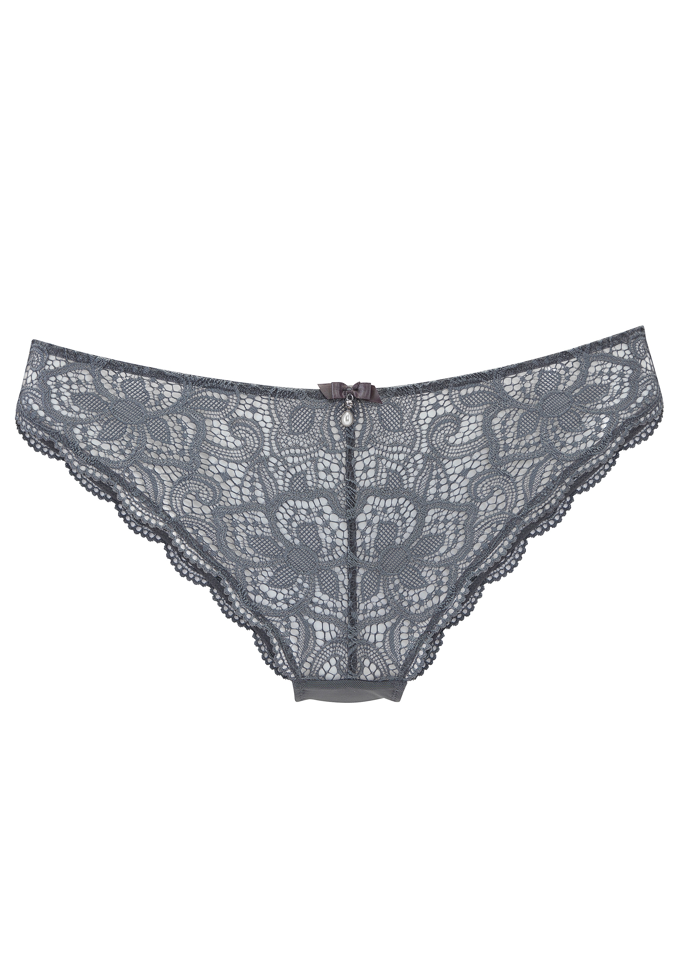 LASCANA Tanga »Nikoletta« mit feiner Zierschleife und Accessoire in Perlenoptik