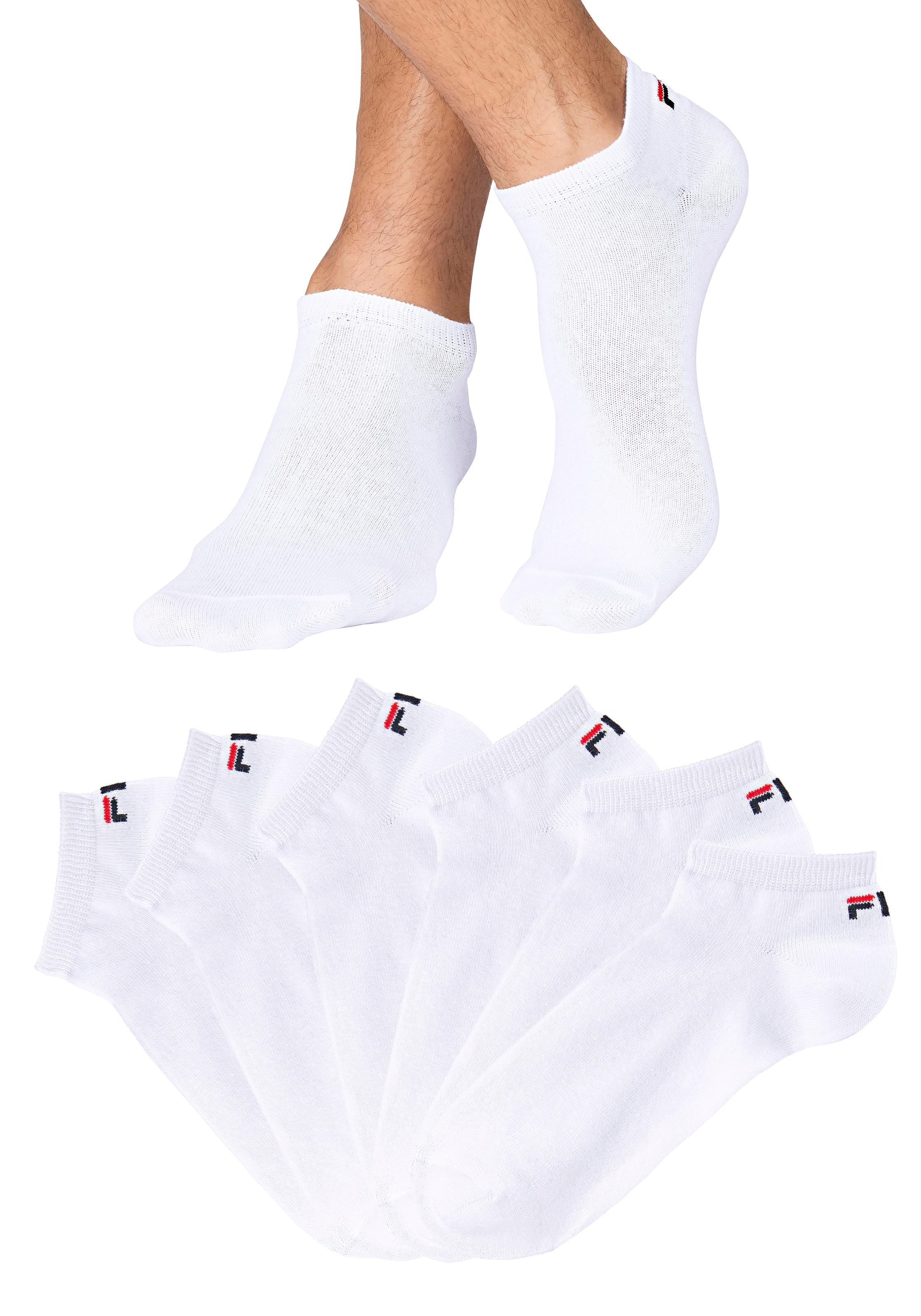 Fila Socken »UNISEX INVISIBLE PLAIN SOCKS« 6 Stk. tlg. mit eingestricktem Logo