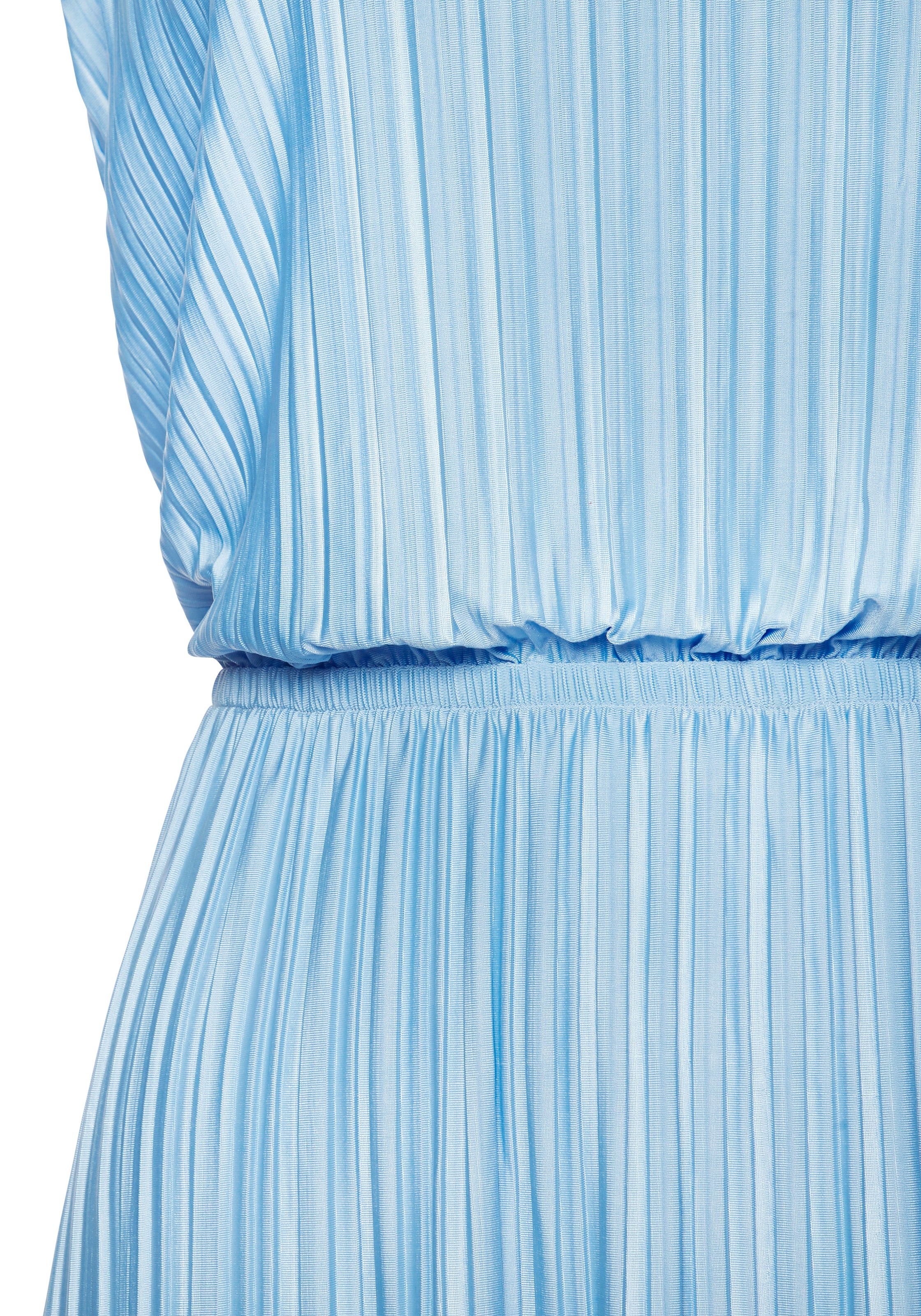 LASCANA Plisseekleid »aus schimmernder Ware« Ohne Taschen Partykleid, festliches Sommerkleid, Cocktailkleid