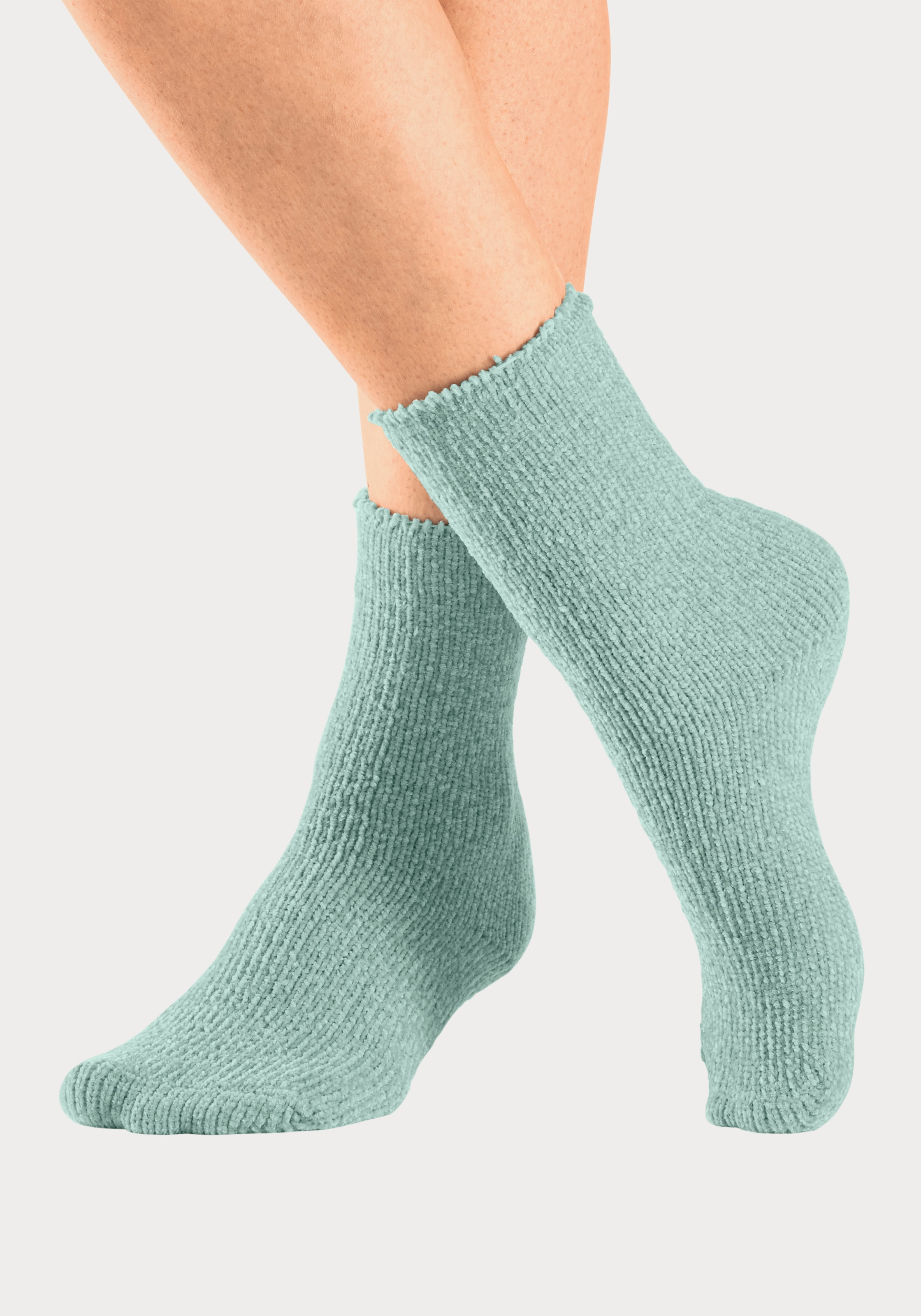 Lavana Kuschelsocken Packung, 5 Paar tlg. ideal als Bettsocken