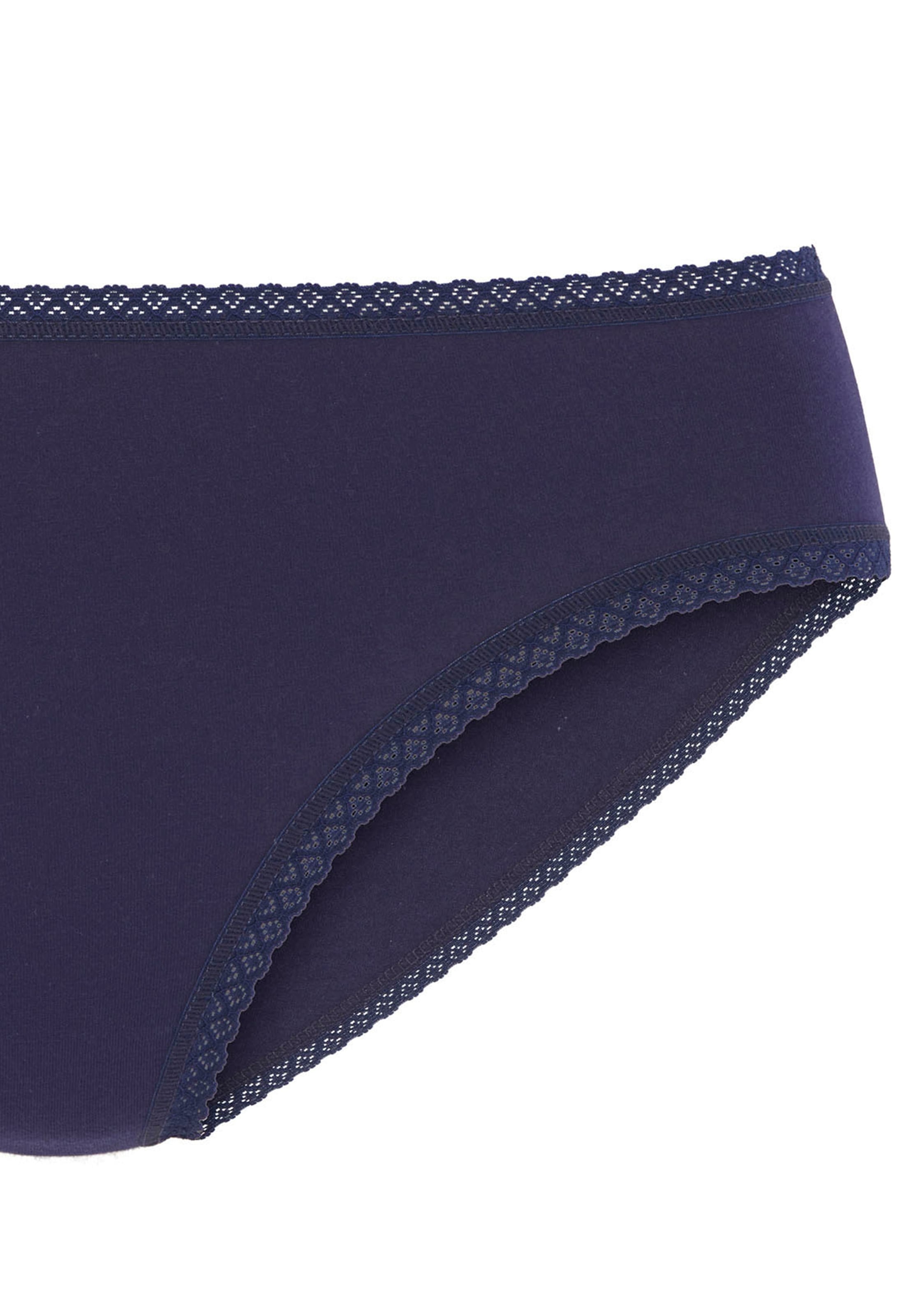 Vivance Jazz-Pants Slips, (7er-Pack), aus weicher Baumwollqualität mit feiner Spitzeneinfassung