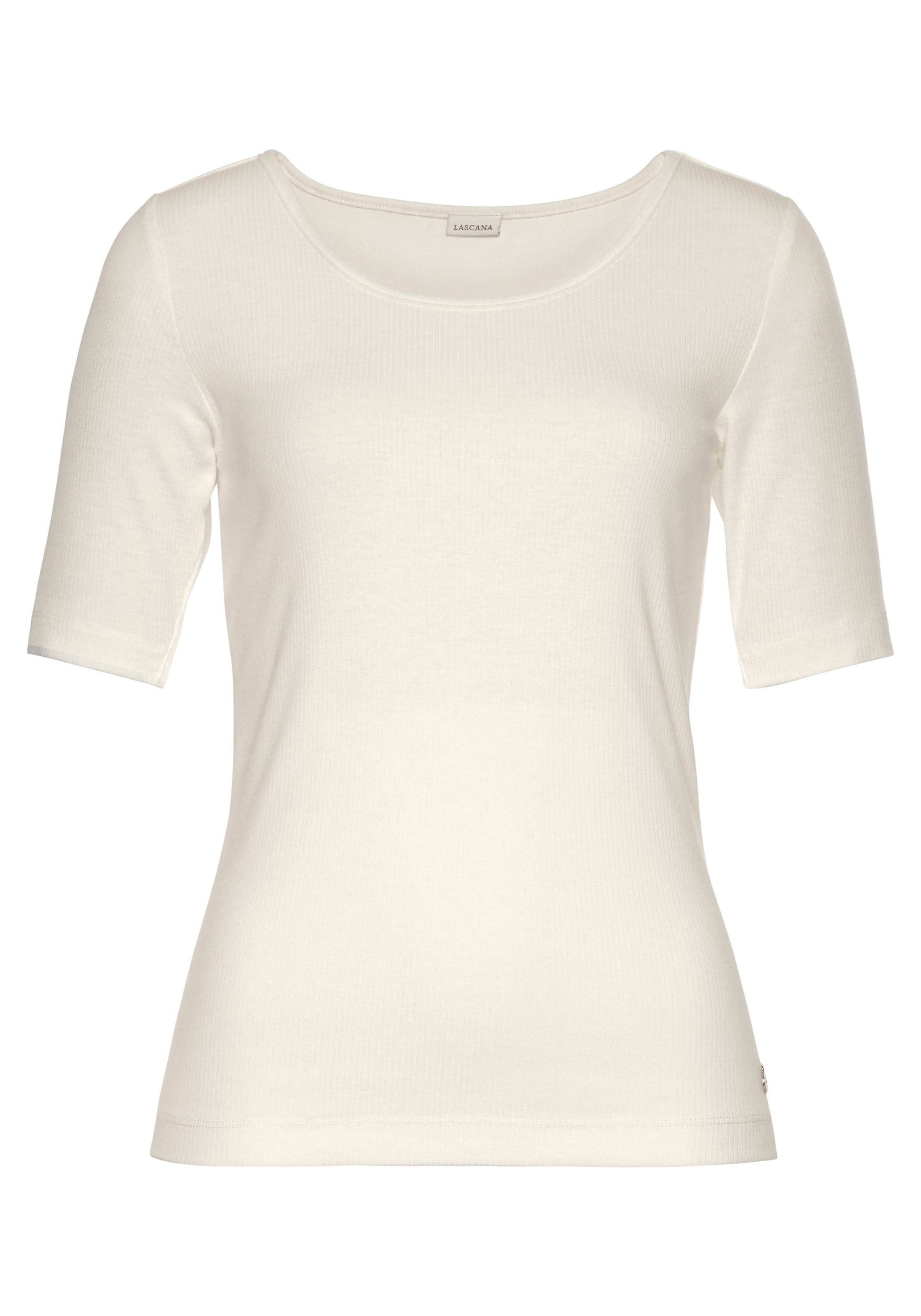 LASCANA Pyjamaoberteil, aus Rippstrick