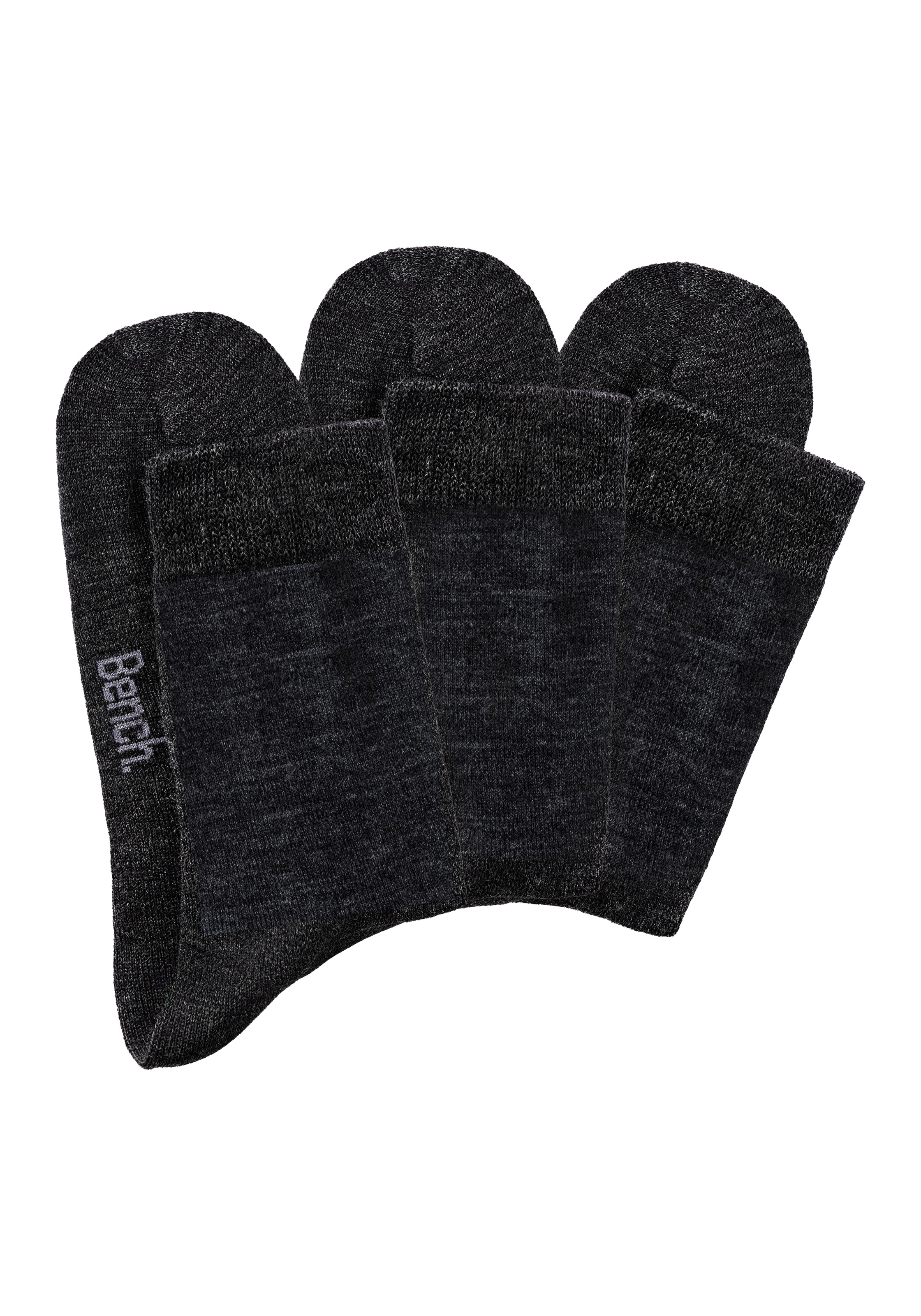Bench. Socken, (Packung, 3 Paar), Herrensocken mit wärmender Wolle