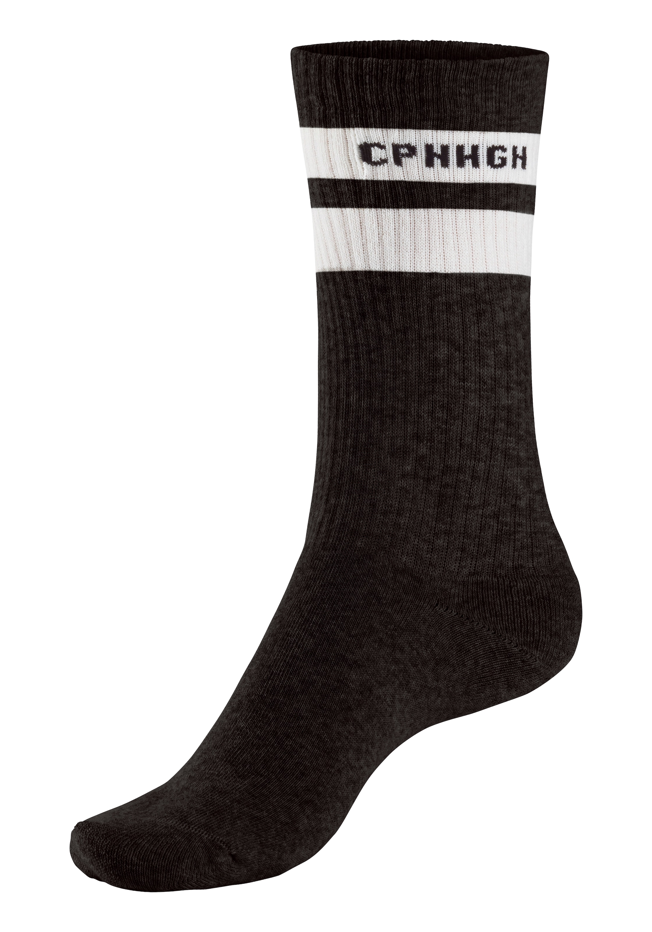 Copenhagen Studios Tennissocken, (Packung, 3 Paar), mit Streifendesign und Vollfrottee