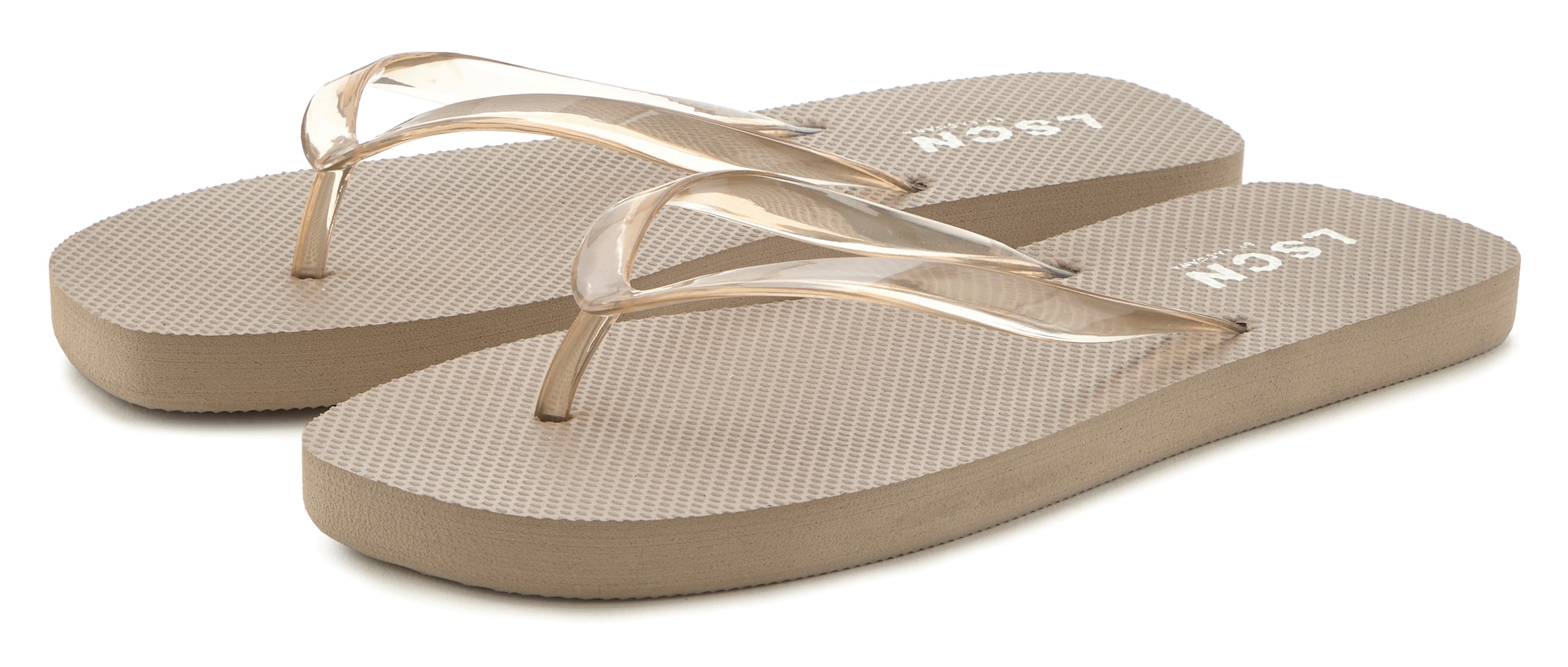LSCN by LASCANA Badezehentrenner »Flip-Flops, Badelatsche, Badeschuhe, Sandale, Pantolette, Badeschlappe«  Zehentrenner mit wasserabweisender und leichter Sohle VEGAN