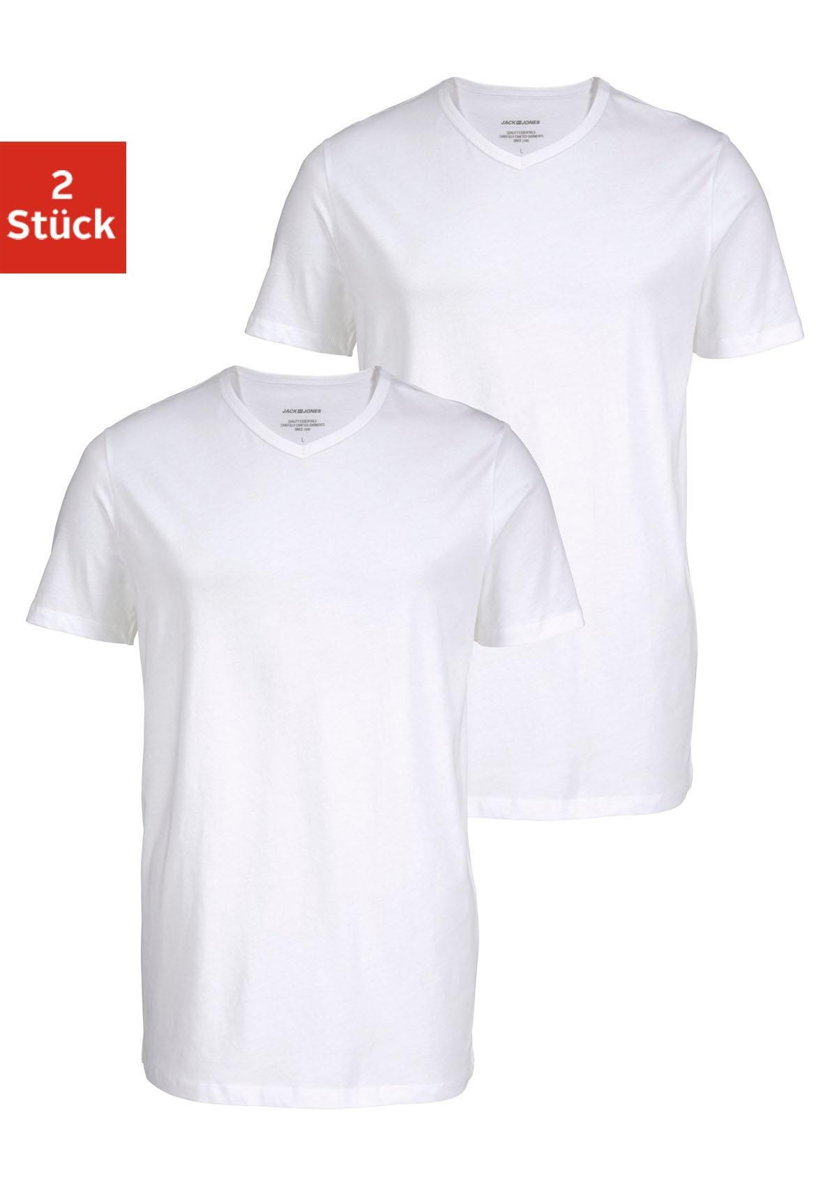 Jack & Jones T-Shirt »V-Neck« 2er-Pack, 