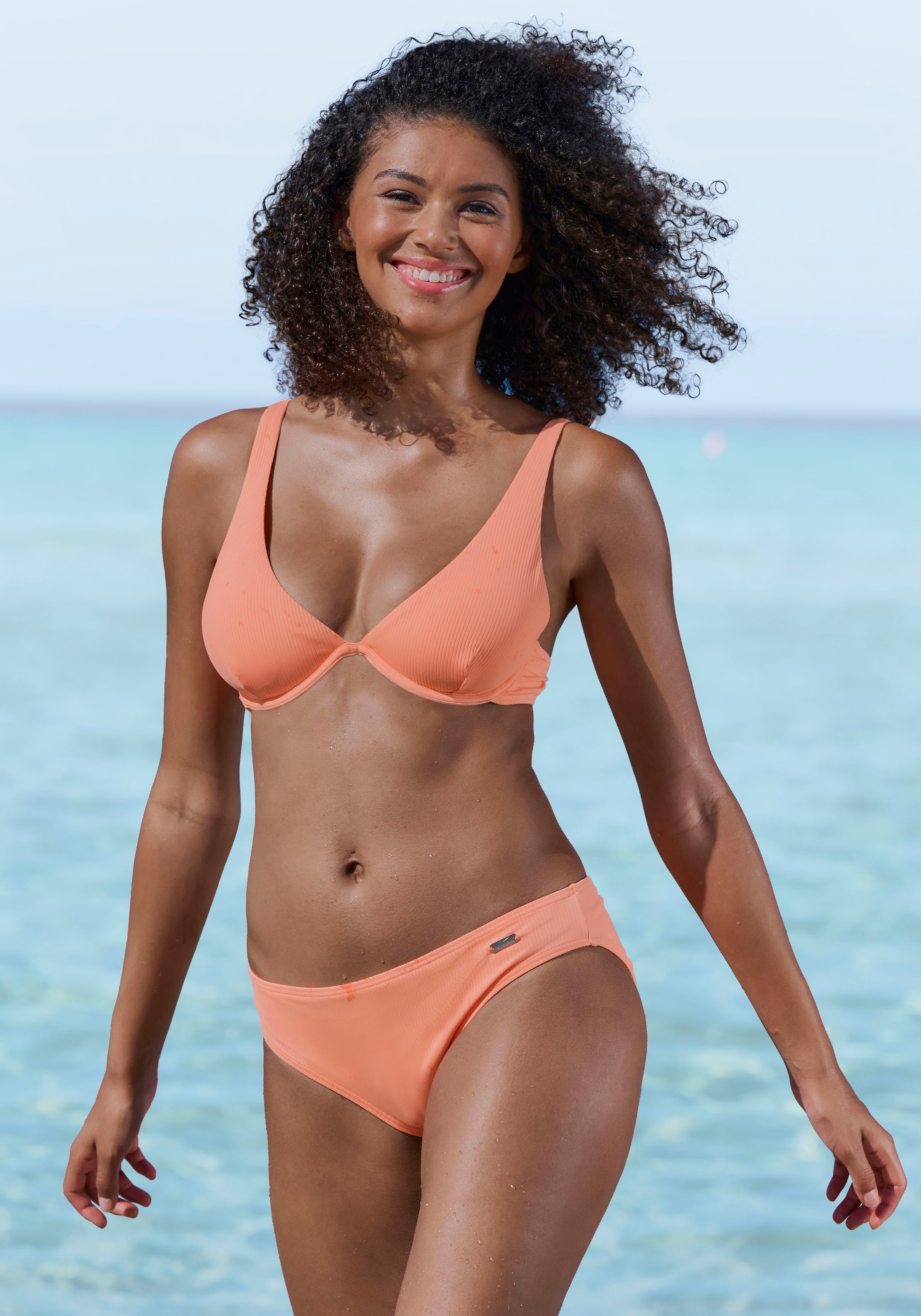 Venice Beach Bügel-Bikini-Top »Lucky«, aus gerippter Strukturware
