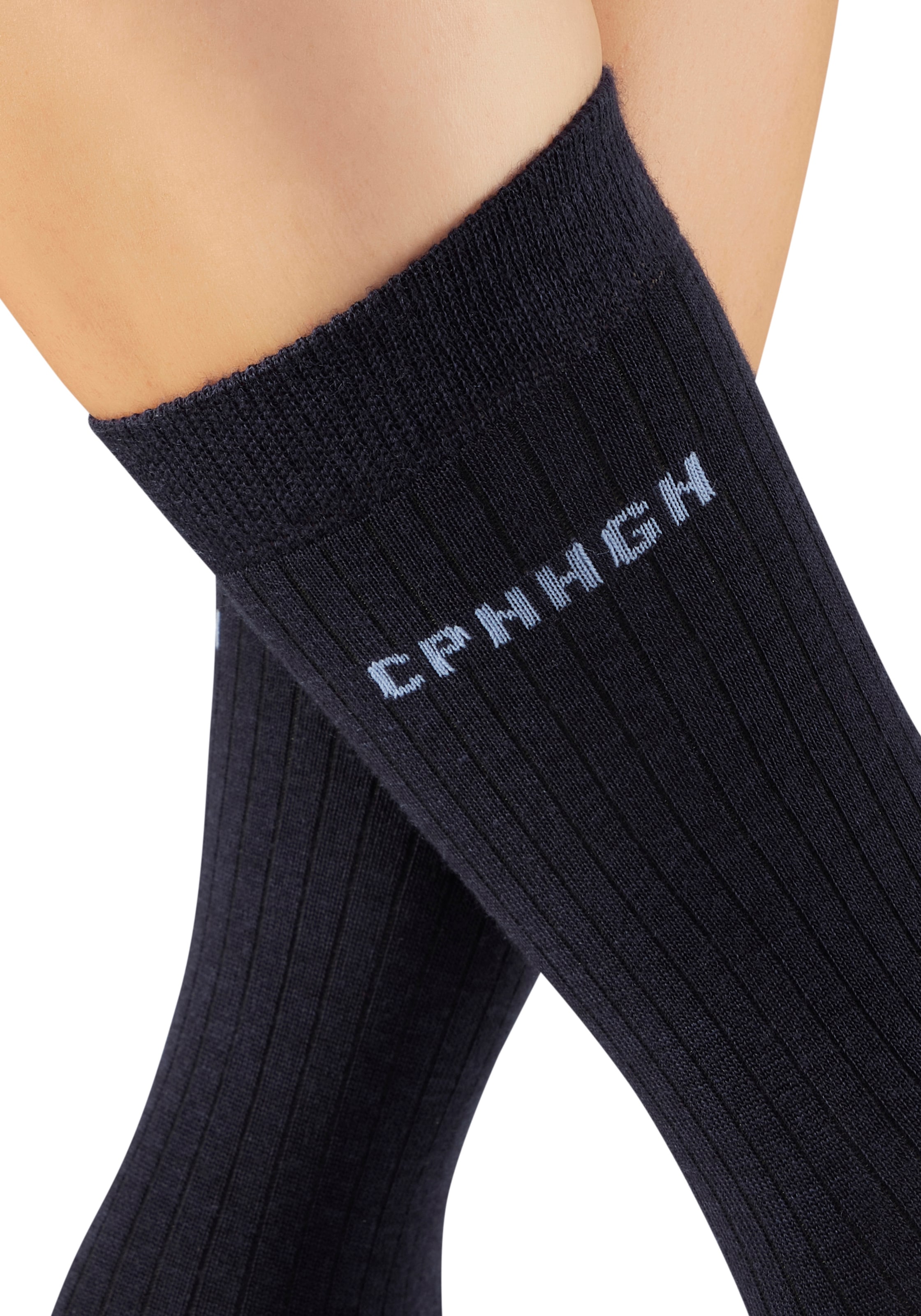 Copenhagen Studios Basicsocken, (Packung, 2 Paar), gerippt, mit wärmender Wolle