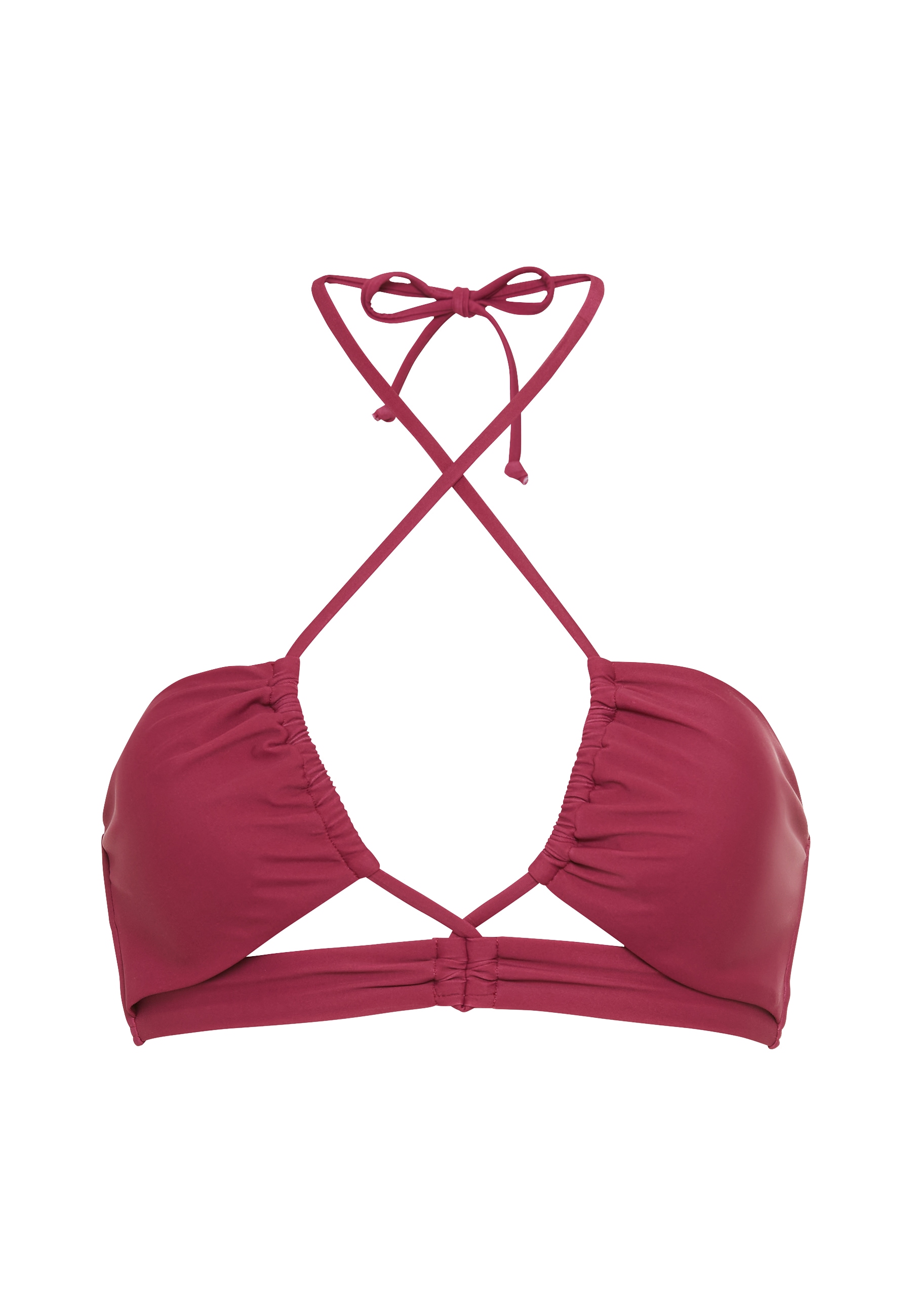 LSCN by LASCANA Bandeau-Bikini-Top »Gina«, mit modischen Raffungen