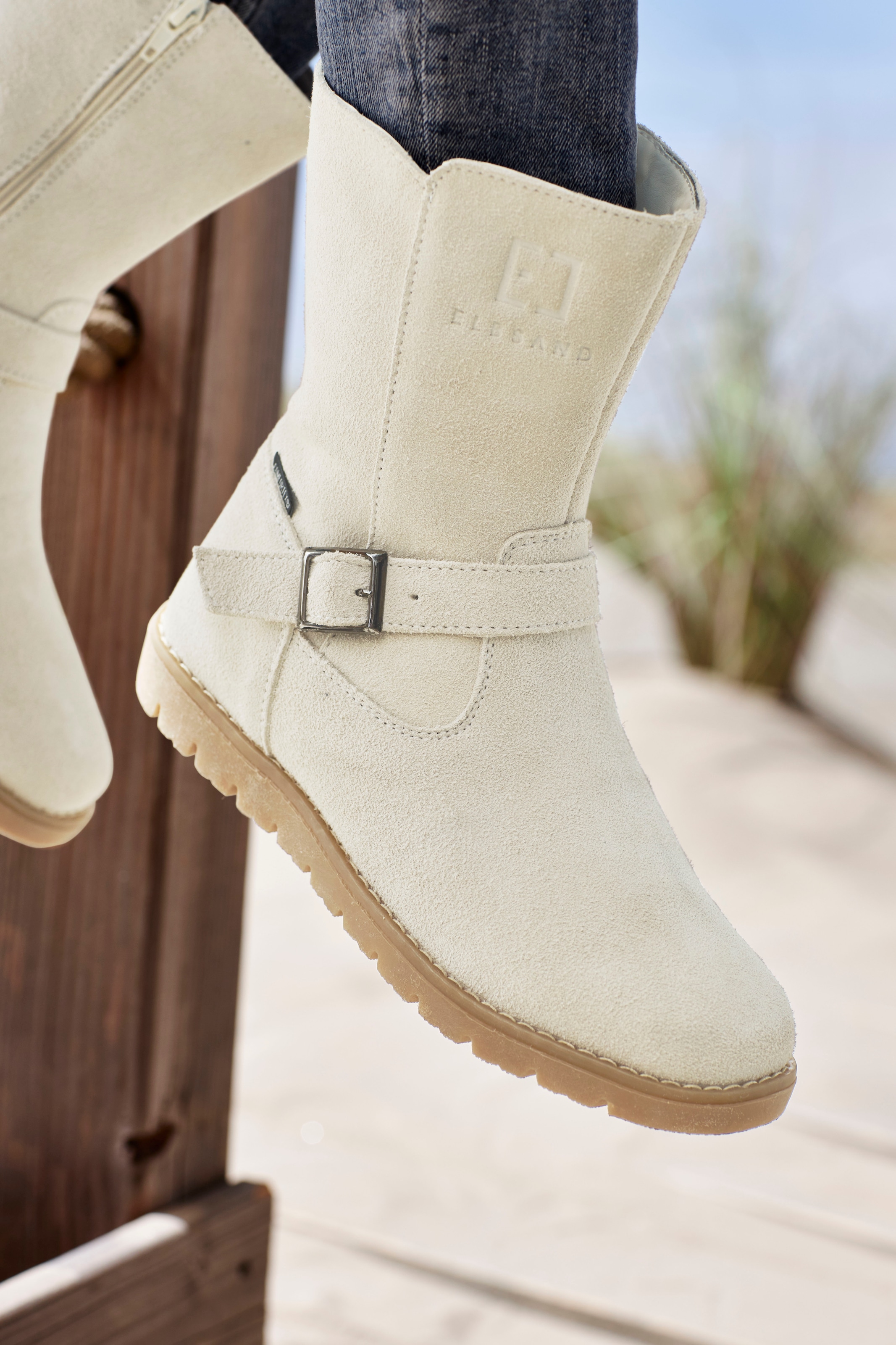 Elbsand Winterstiefel, Boots,Winterstiefelette,Leder, wind- & wasserabweisende Tex-Membran
