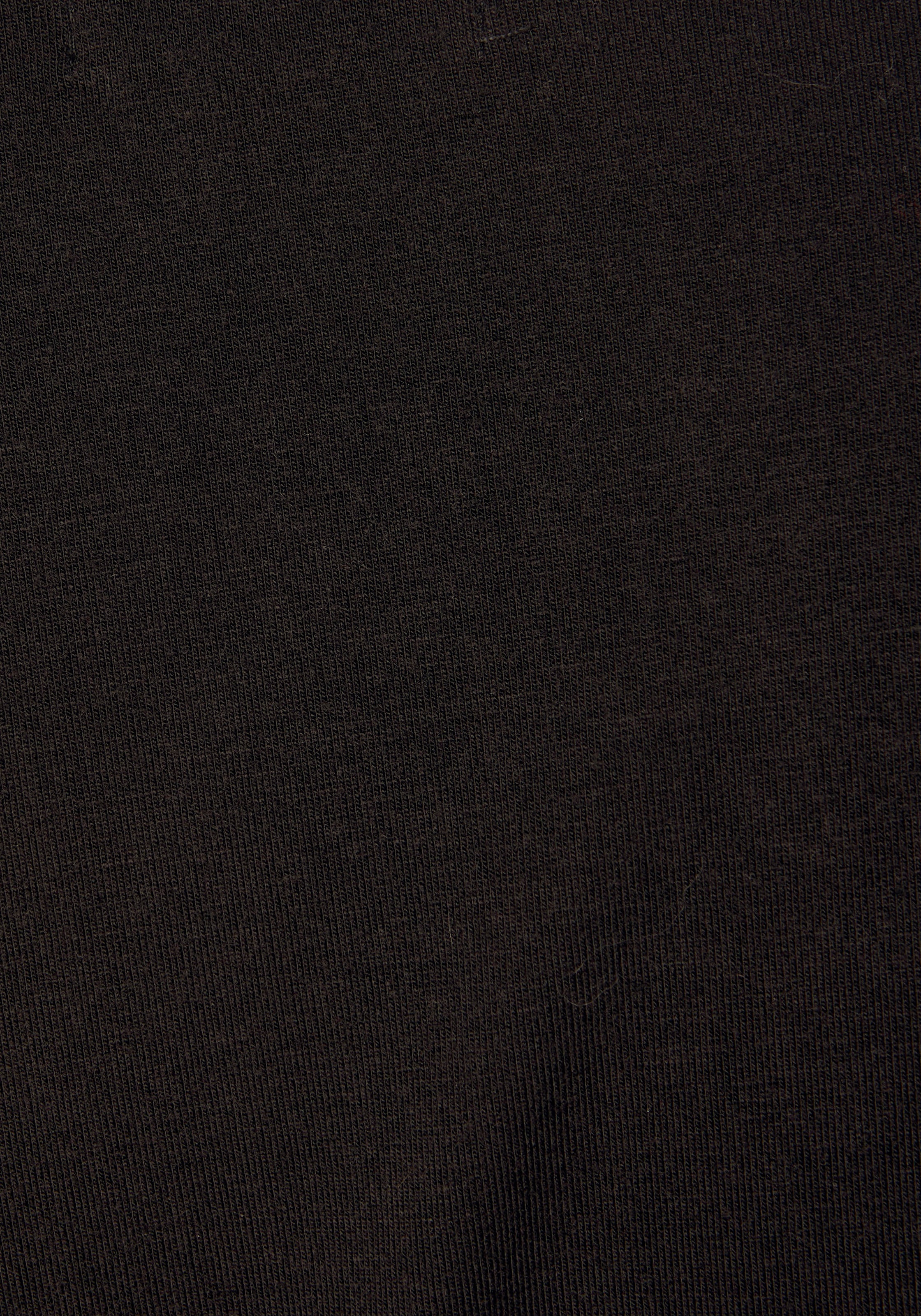 LASCANA Kurzarmshirt mit goldfarbenen Zierknöpfen