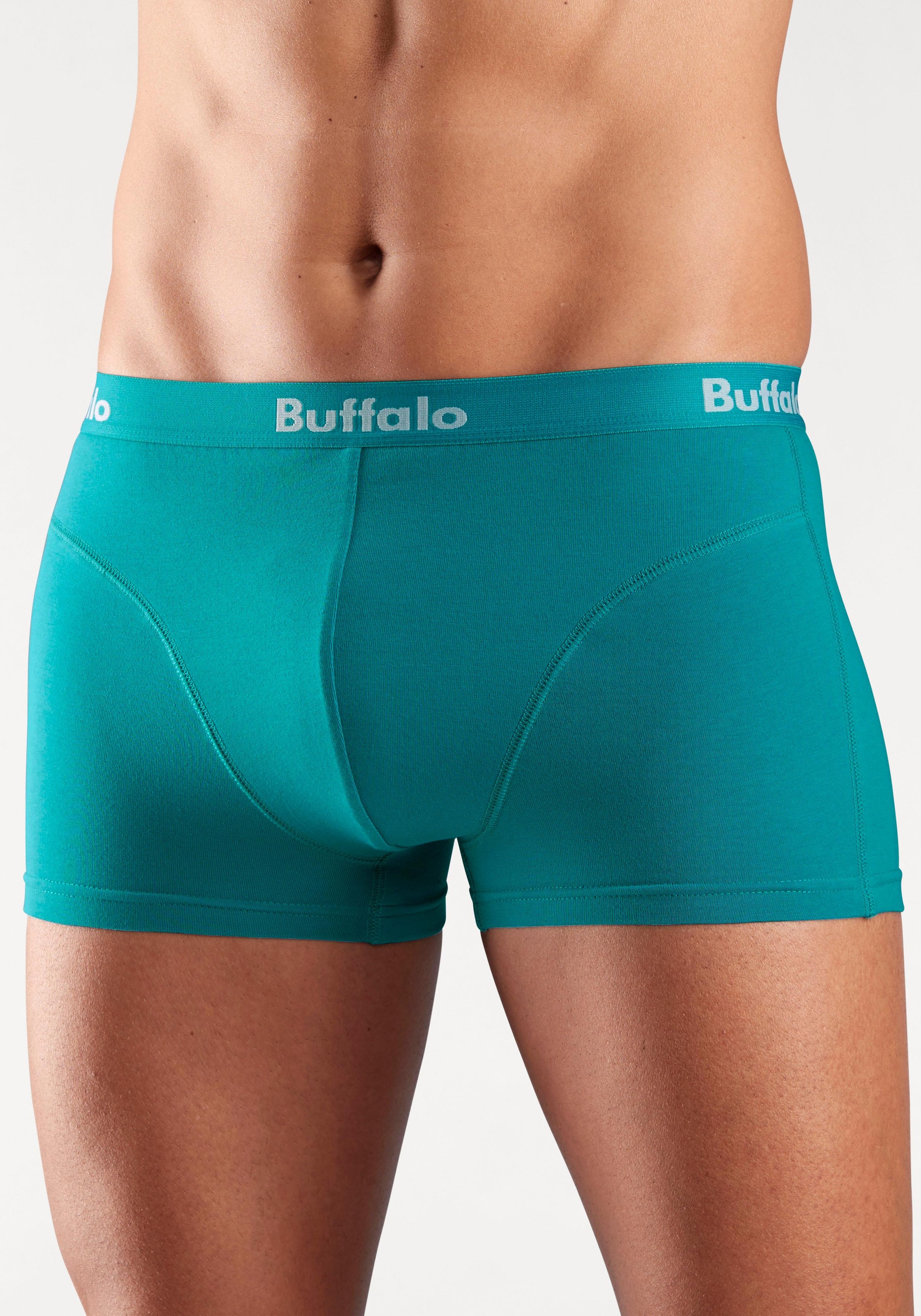 Buffalo Hipster, (Packung, 3 St.), knapp sitzende Boxershorts aus Baumwollmischung