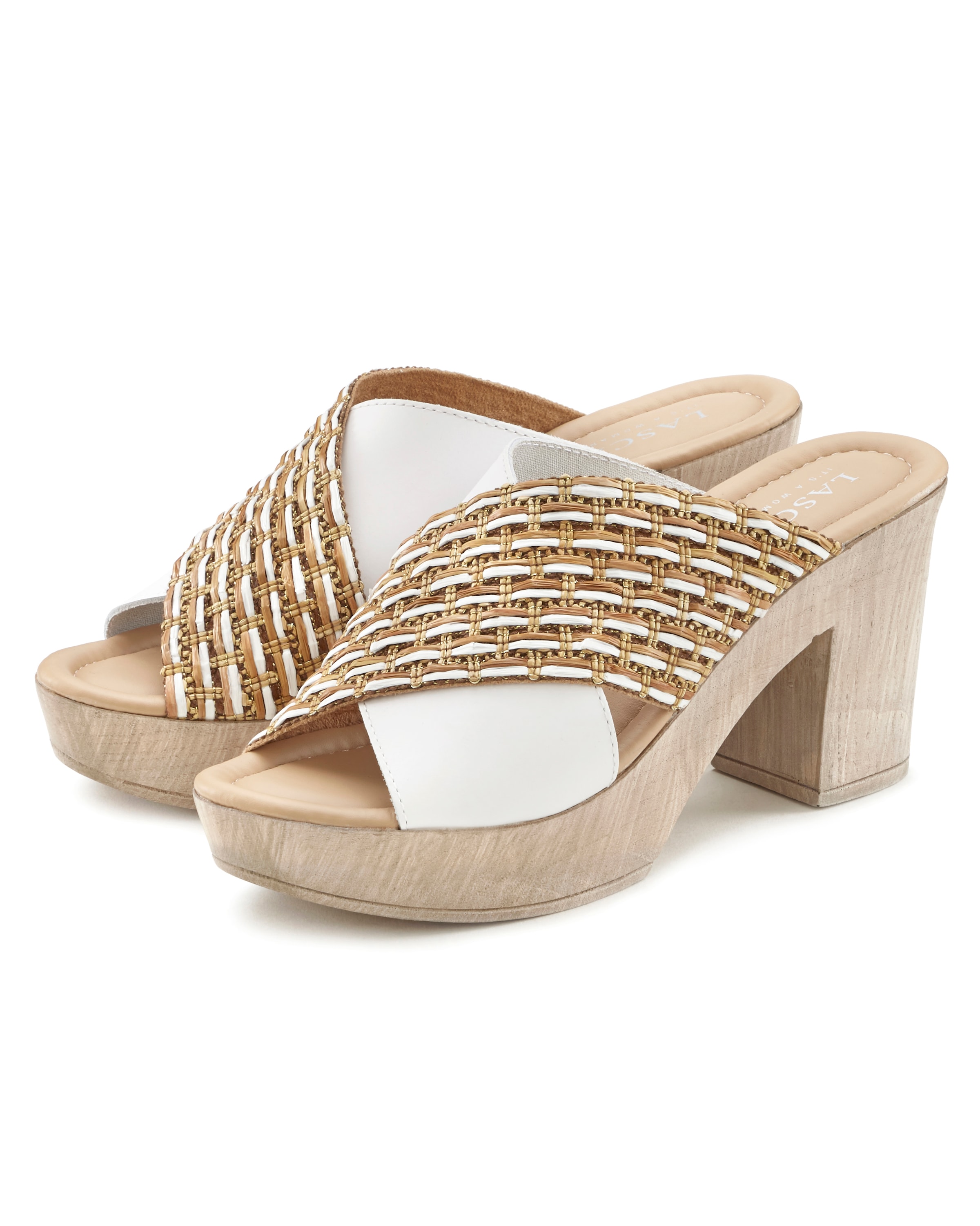 LASCANA Pantolette, Mule, Sandale, offener Schuh mit Blockabsatz