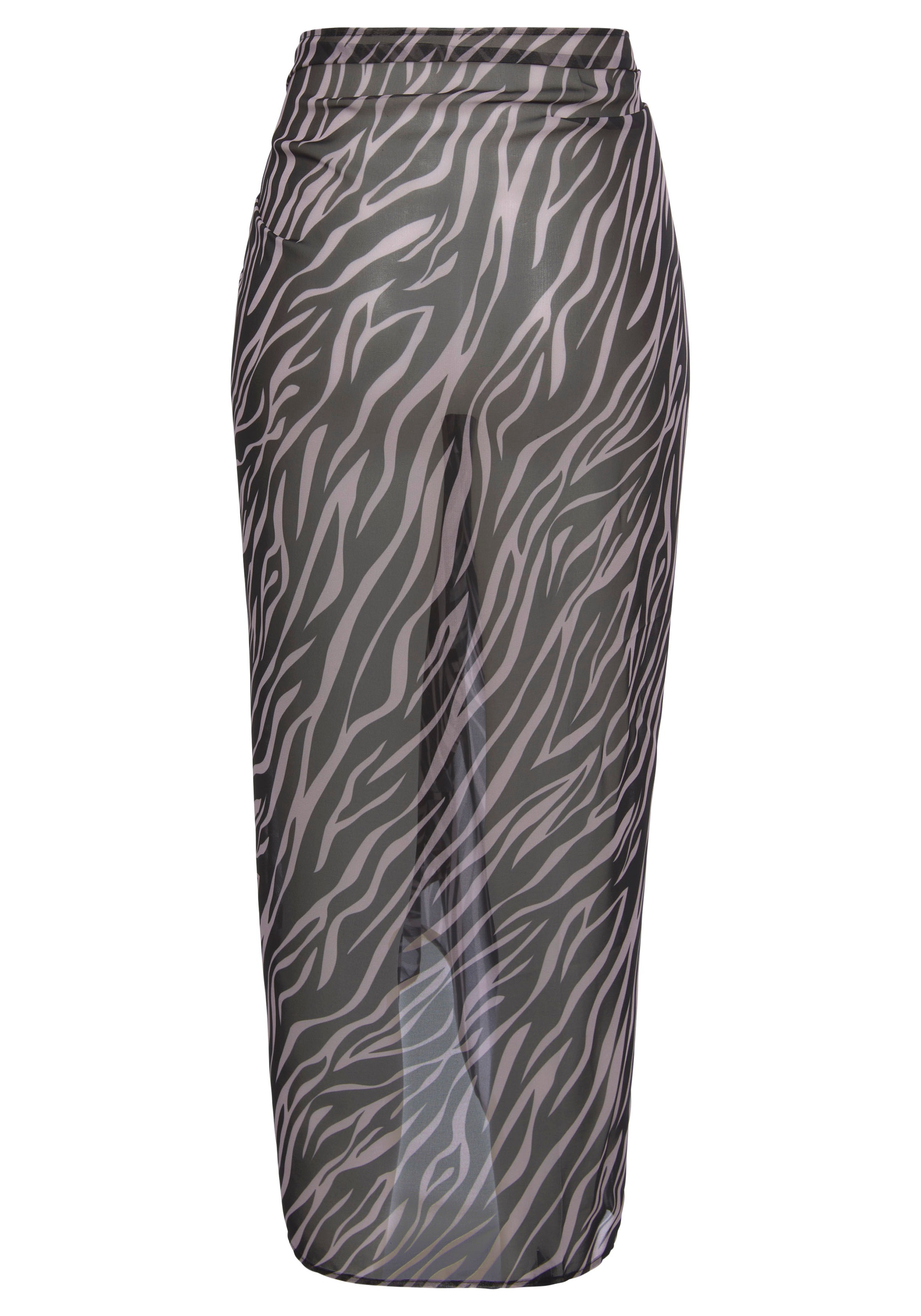 LASCANA Strandrock, mit Zebradruck