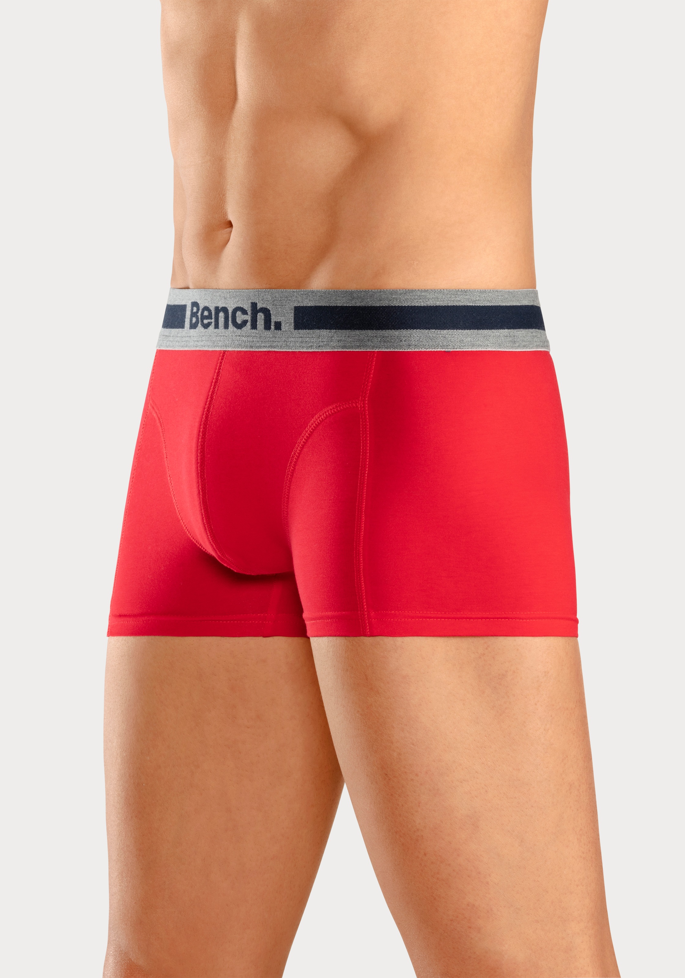 Bench. Boxer »Boxershorts für Herren«, (Packung, 4 St.), Unterhosen mit Overlock-Nähten vorn