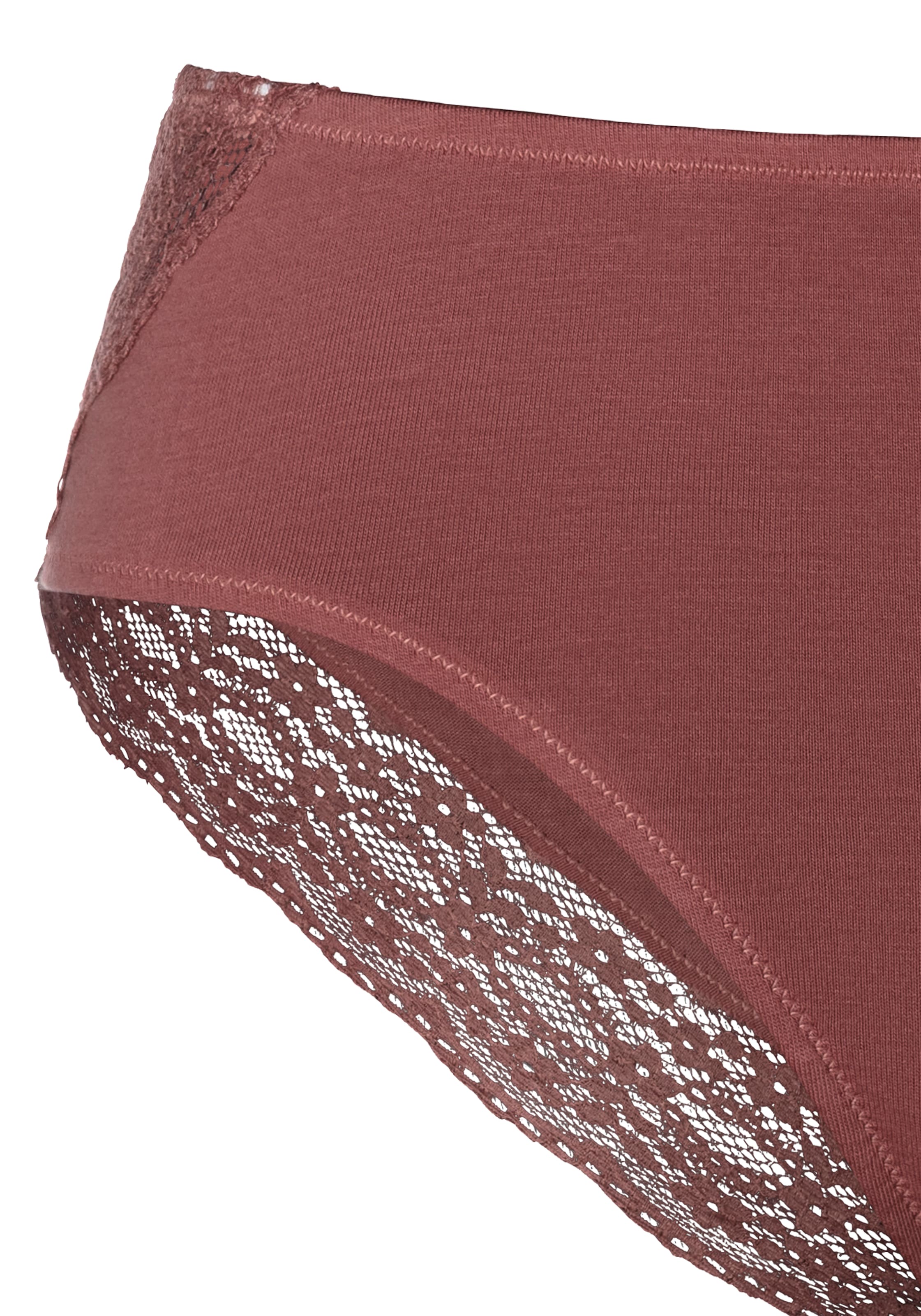 Vivance Jazz-Pants Slips, (3er-Pack), aus elastischer Baumwolle mit floraler Spitze