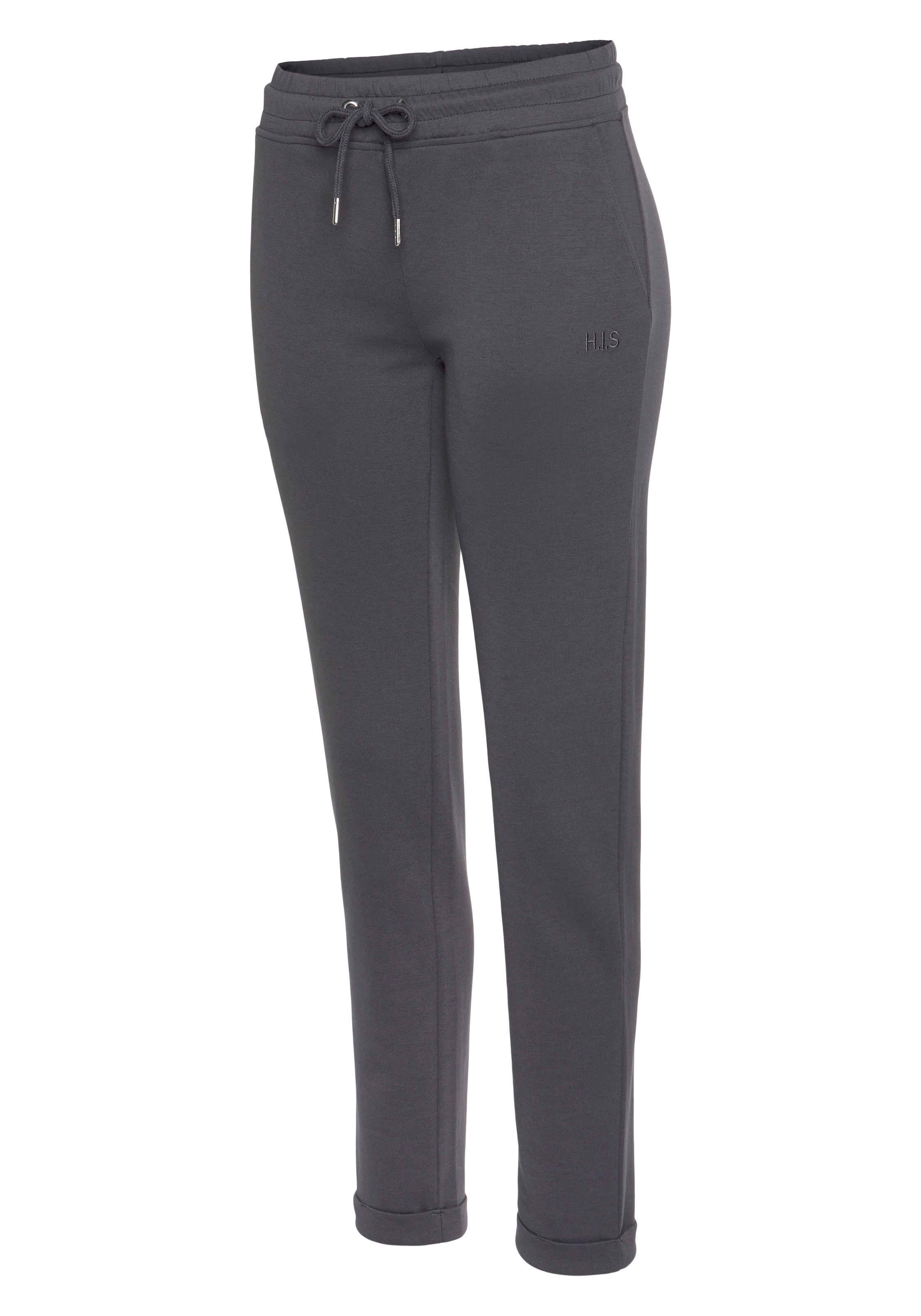 H.I.S Sweathose, Schlupfhose mit kleinem Aufschlag am Saum, Loungewear