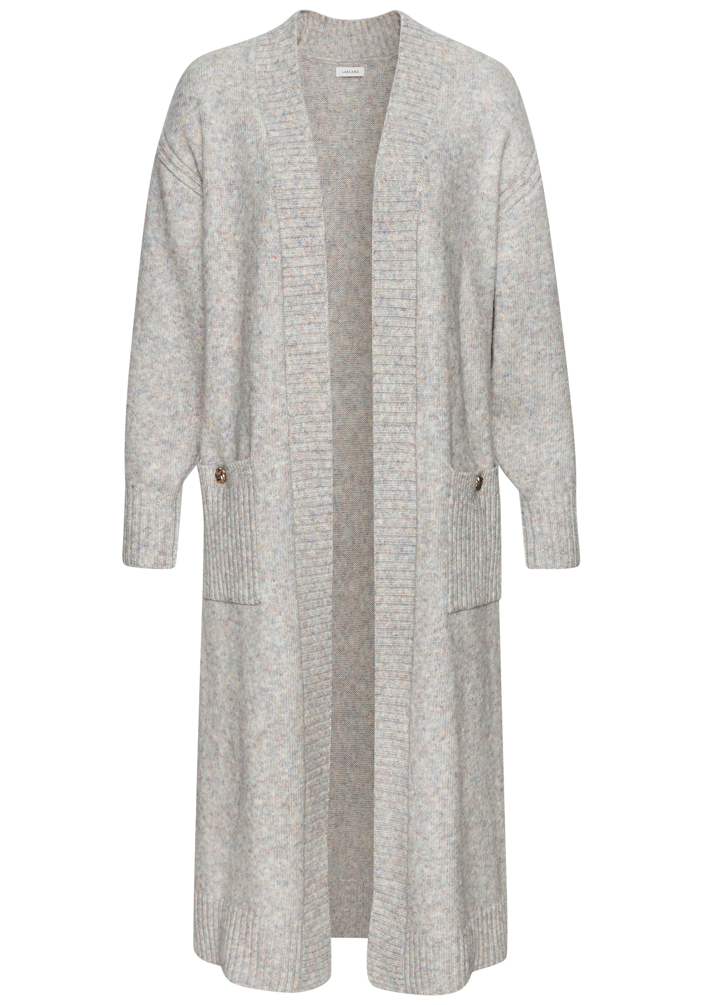LASCANA Longstrickjacke, aus kuscheligem Strick