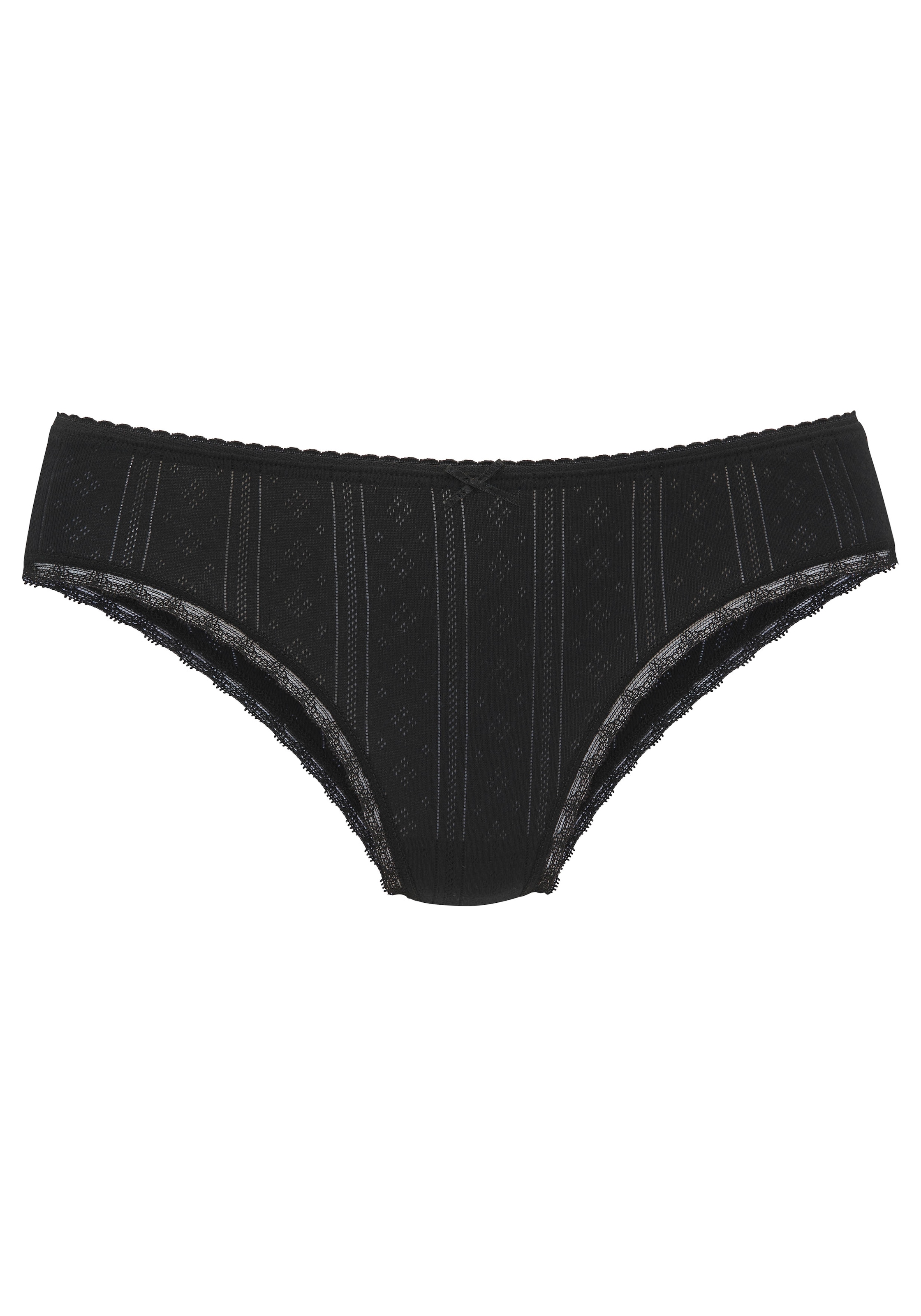 Vivance Jazz-Pants Slips , aus weichem Pointelle-Strick mit Spitze