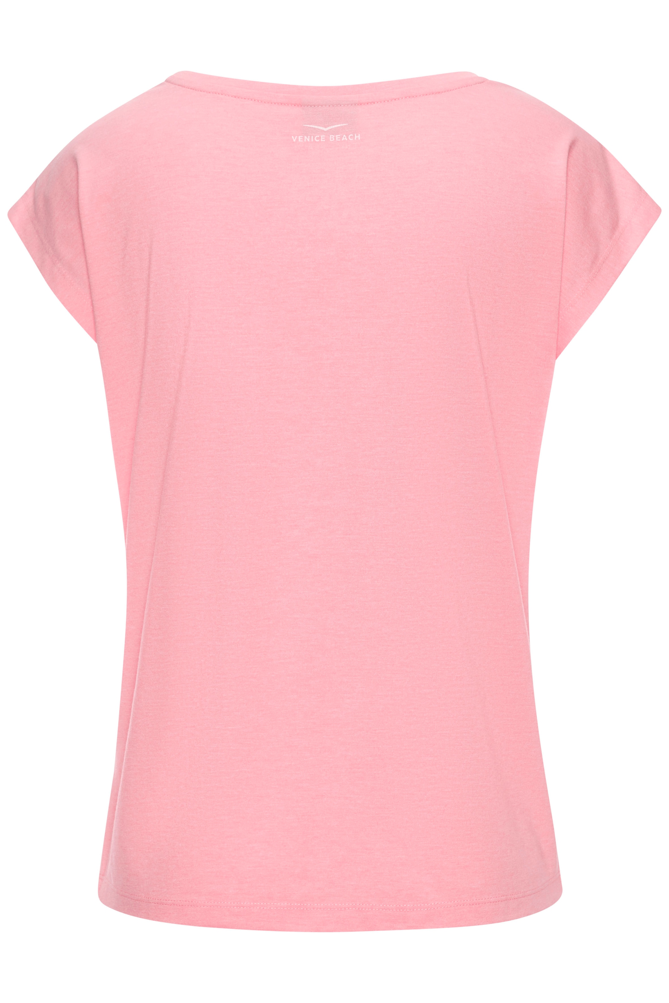 Venice Beach Kurzarmshirt, mit Frontdruck, T-Shirt aus Baumwollmischung, Basic, casual