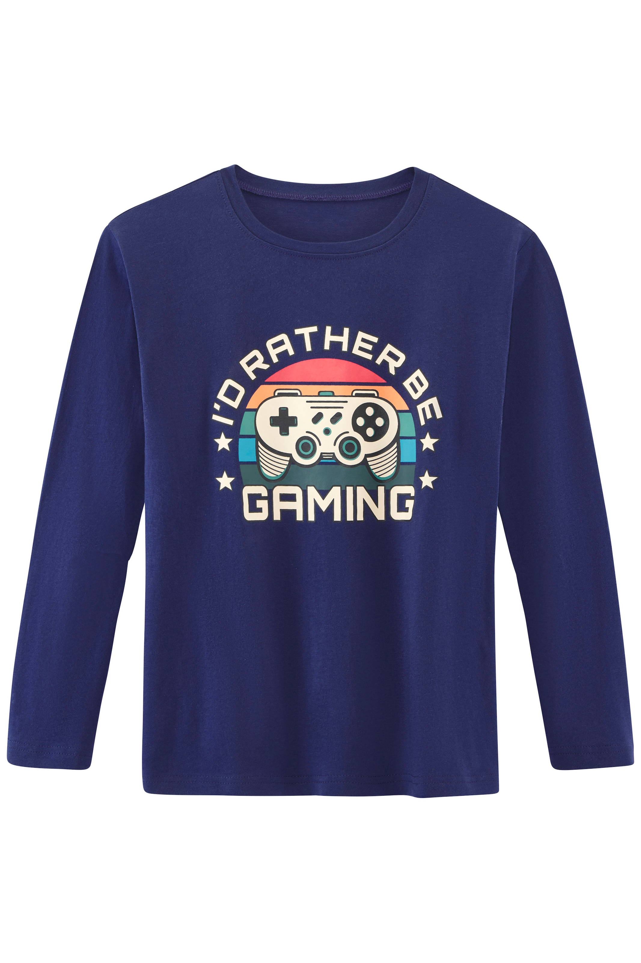 AUTHENTIC LE JOGGER Pyjama Packung, 1 Stück, 2 Stk. tlg., Schlafanzug mit großem Gaming - Print vorn