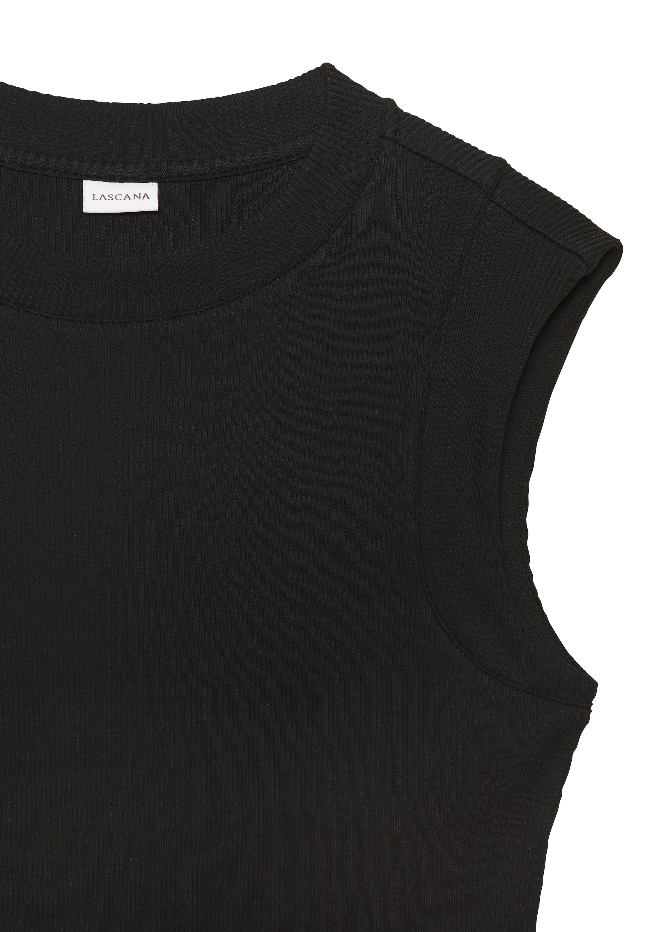 LASCANA Ripptanktop, mit breiten Trägern, figurbetonte Passform