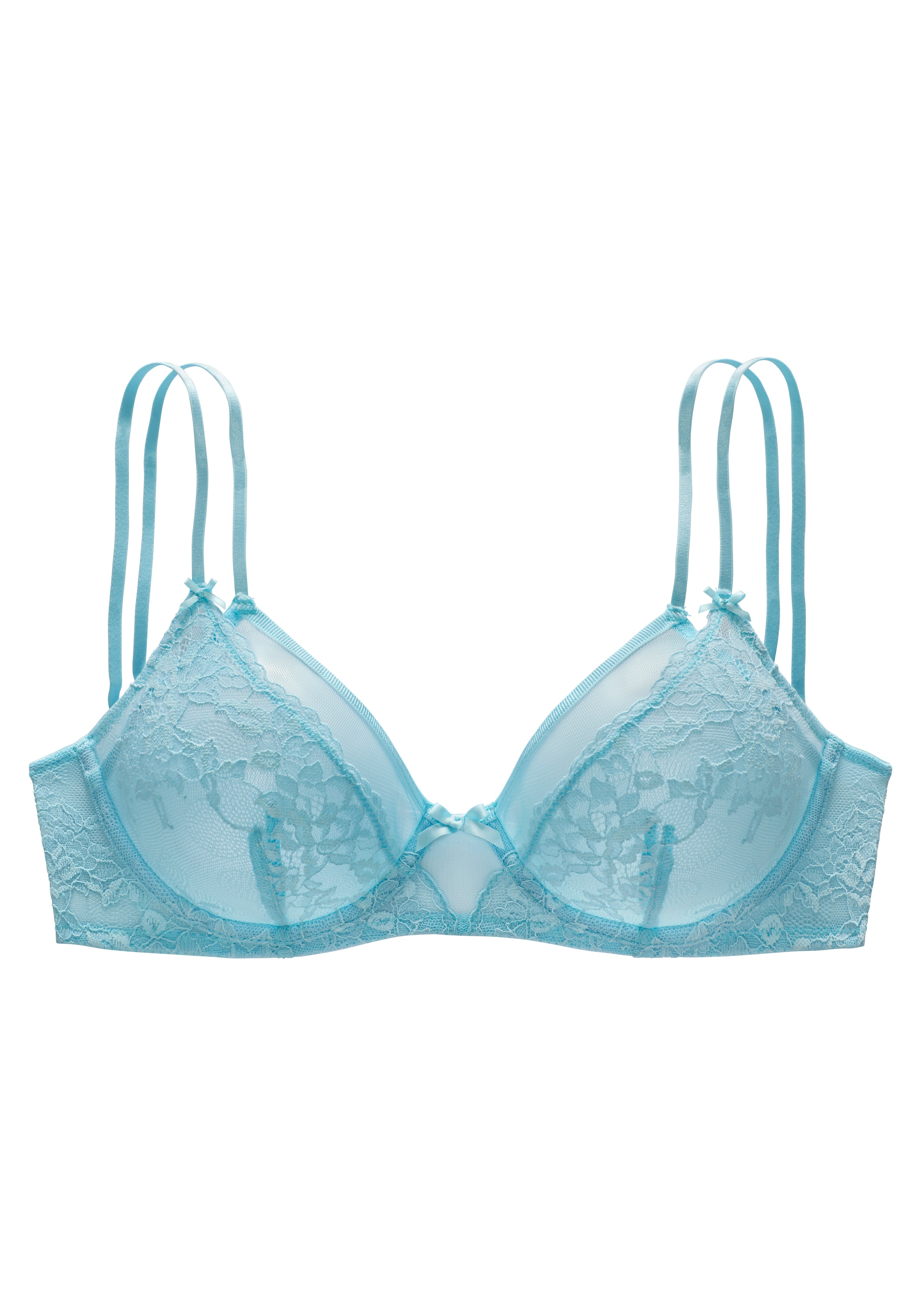 LASCANA Bügel-BH im Lagen-Look, aus Spitze & Soft-Mesh, sexy Dessous