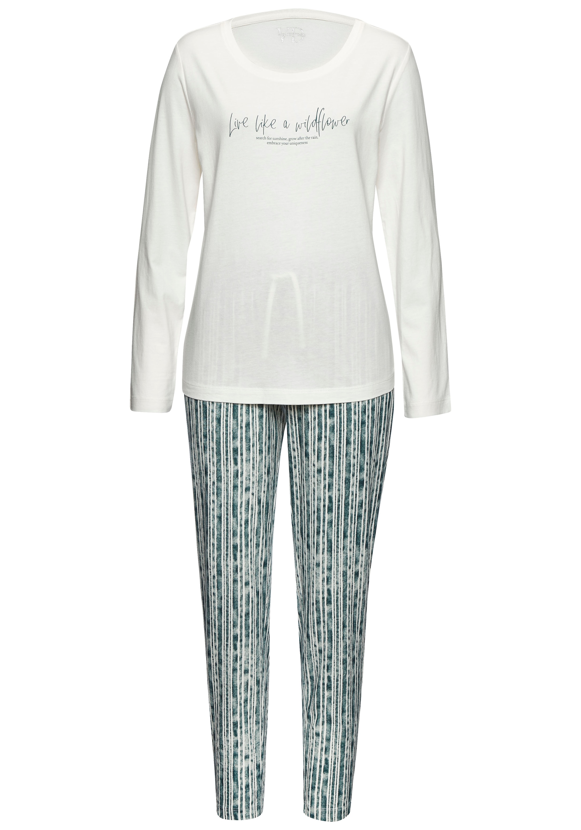 Vivance Dreams Pyjama 2 tlg. Mit schönem Muster
