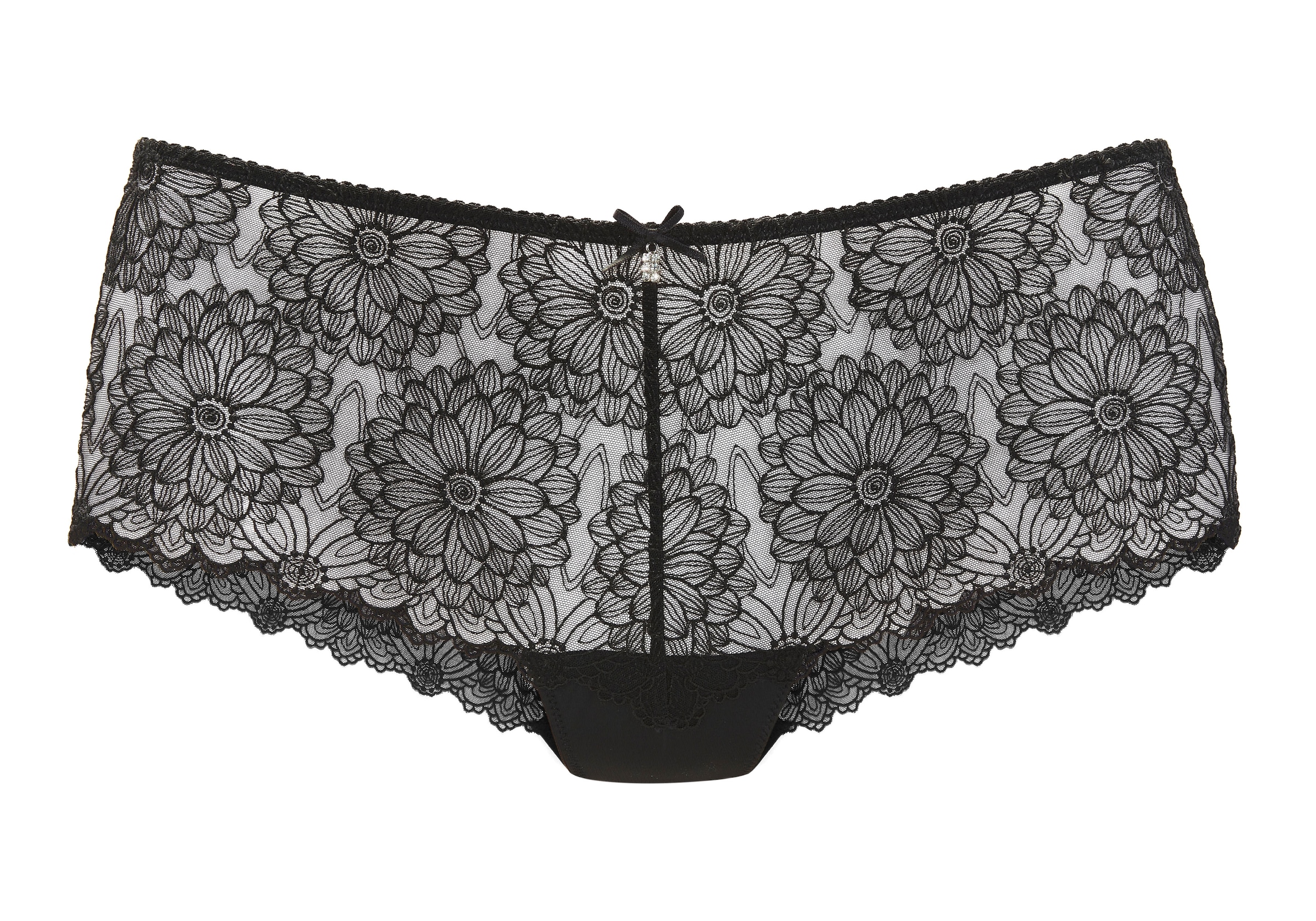 LASCANA Stringpanty, aus hochwertiger Jacquardspitze in blumiger Optik, sexy Dessous