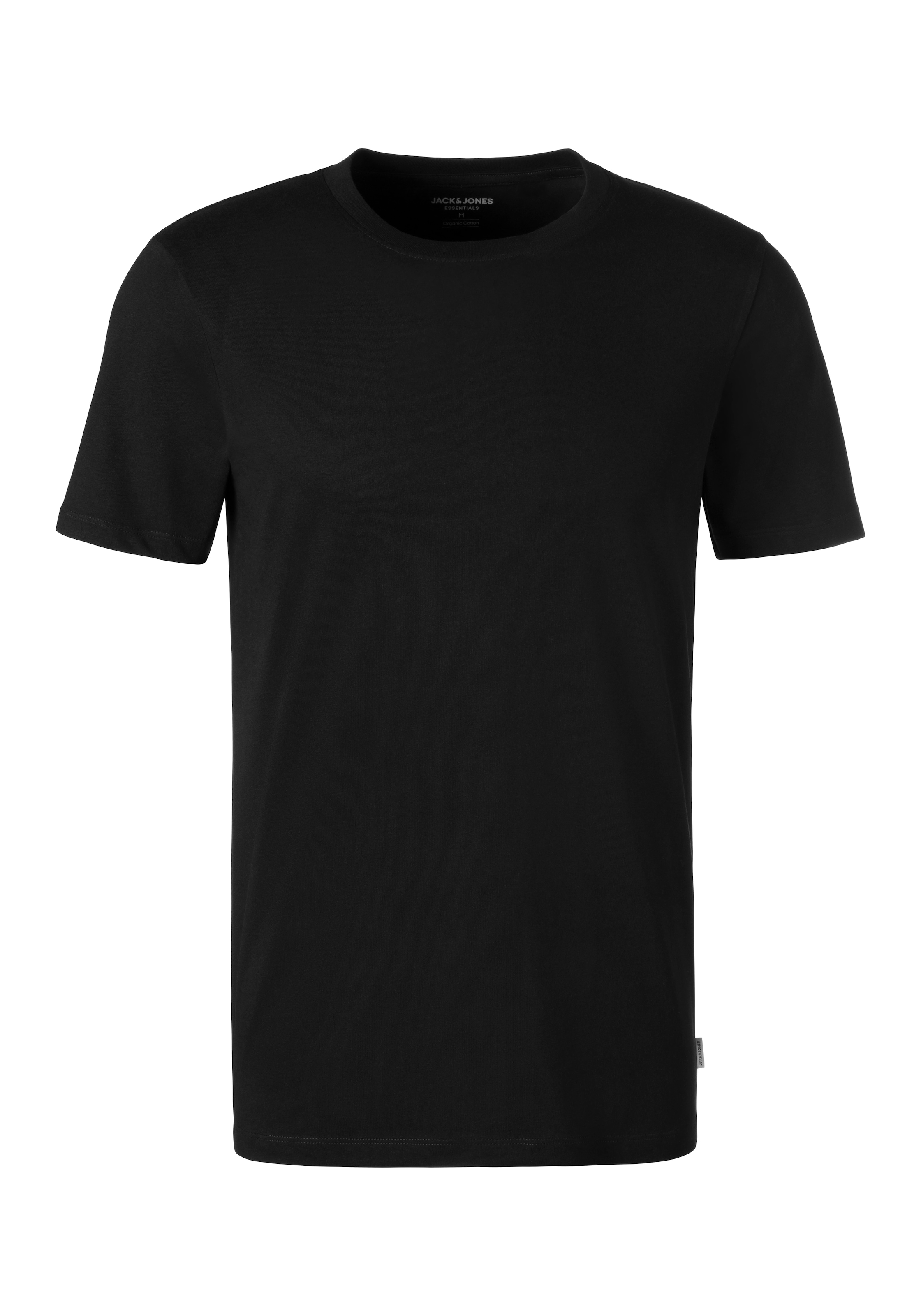 Jack & Jones T-Shirt »Crew-Neck«, unifarben, modisch, regular fit, Baumwolle, Rundhals
