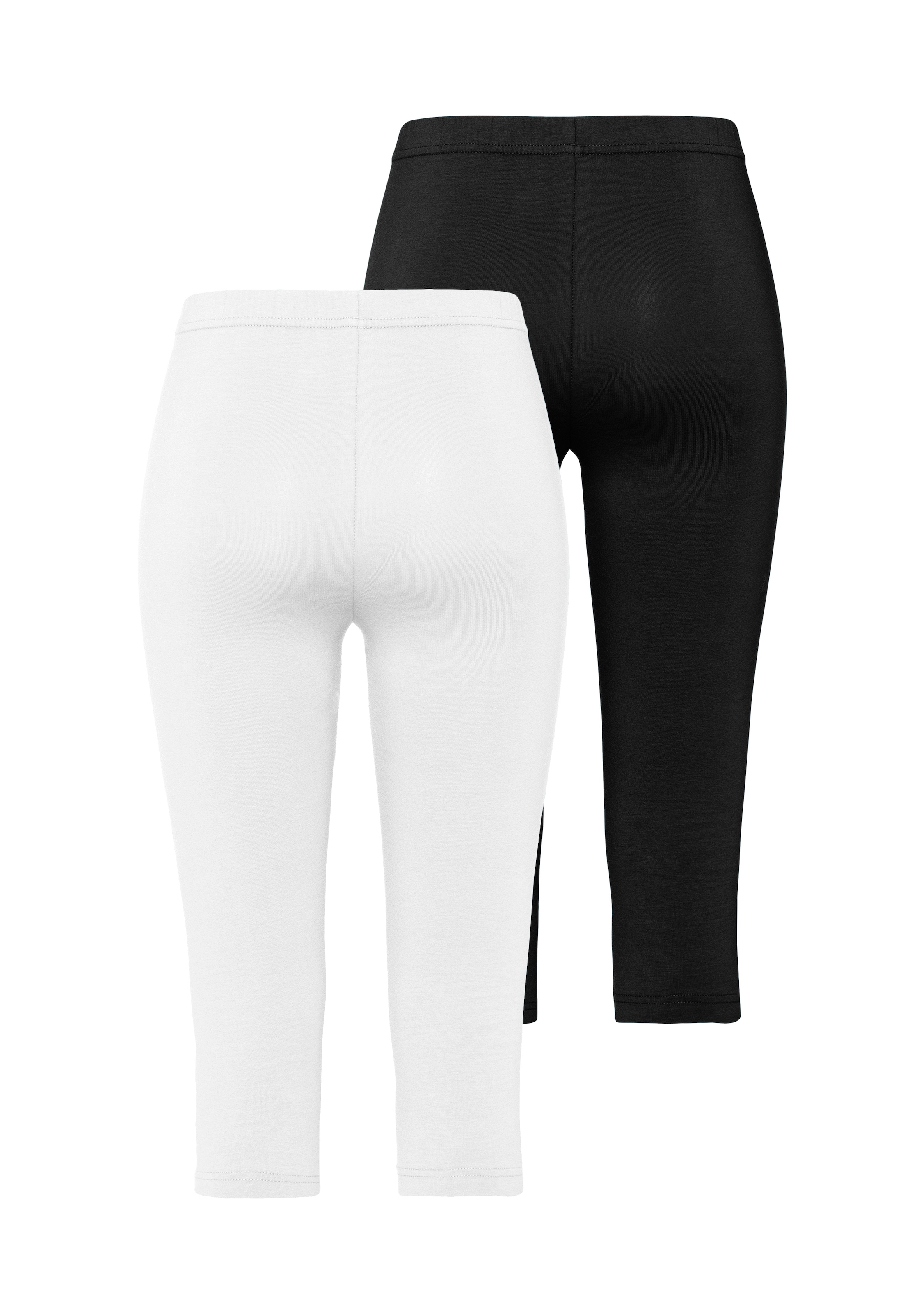 Vivance active Caprileggings, (2er-Pack), mit Gummibund, Loungewear