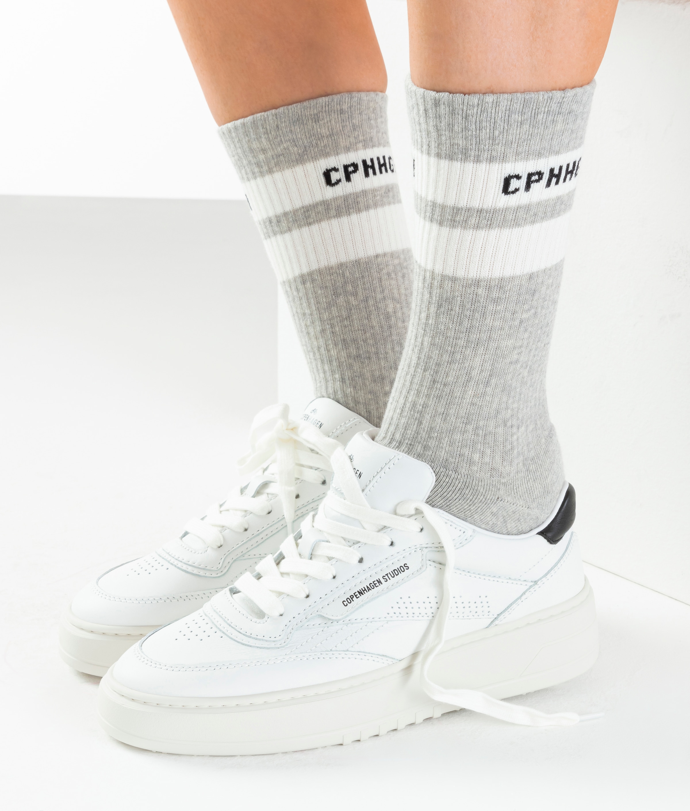 Copenhagen Studios Tennissocken Packung, 3 Paar tlg. mit Streifendesign und Vollfrottee