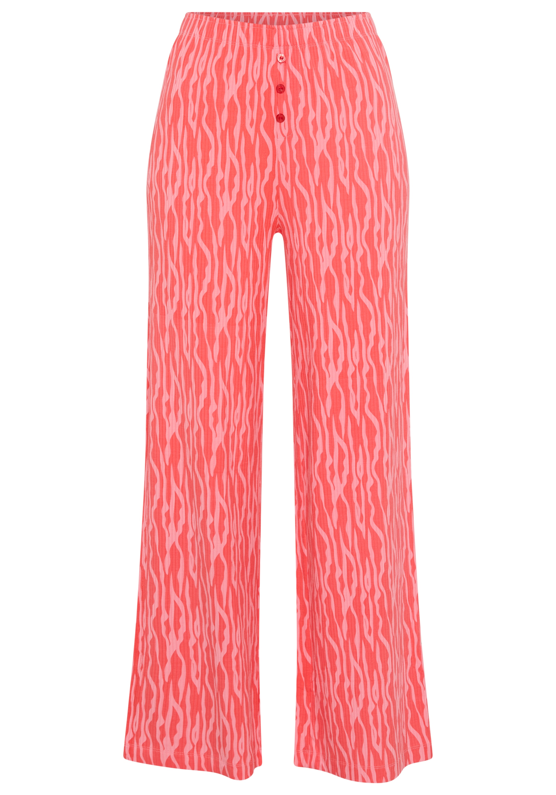 LSCN by LASCANA Pyjama 2 mit kleiner Zierknopfleiste