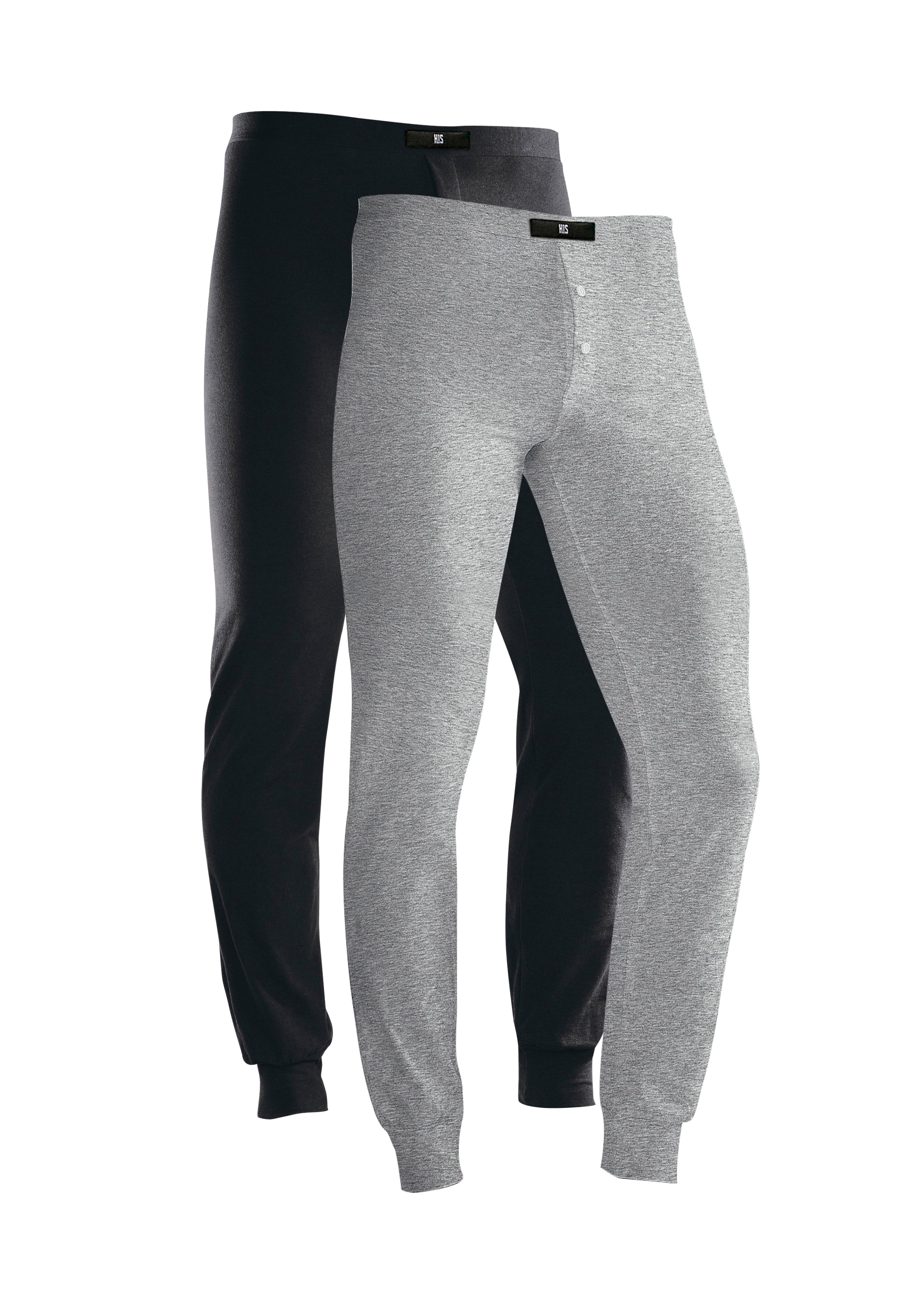 H.I.S Lange Unterhose, (Packung, 2 St.), mit Bündchen am Bein