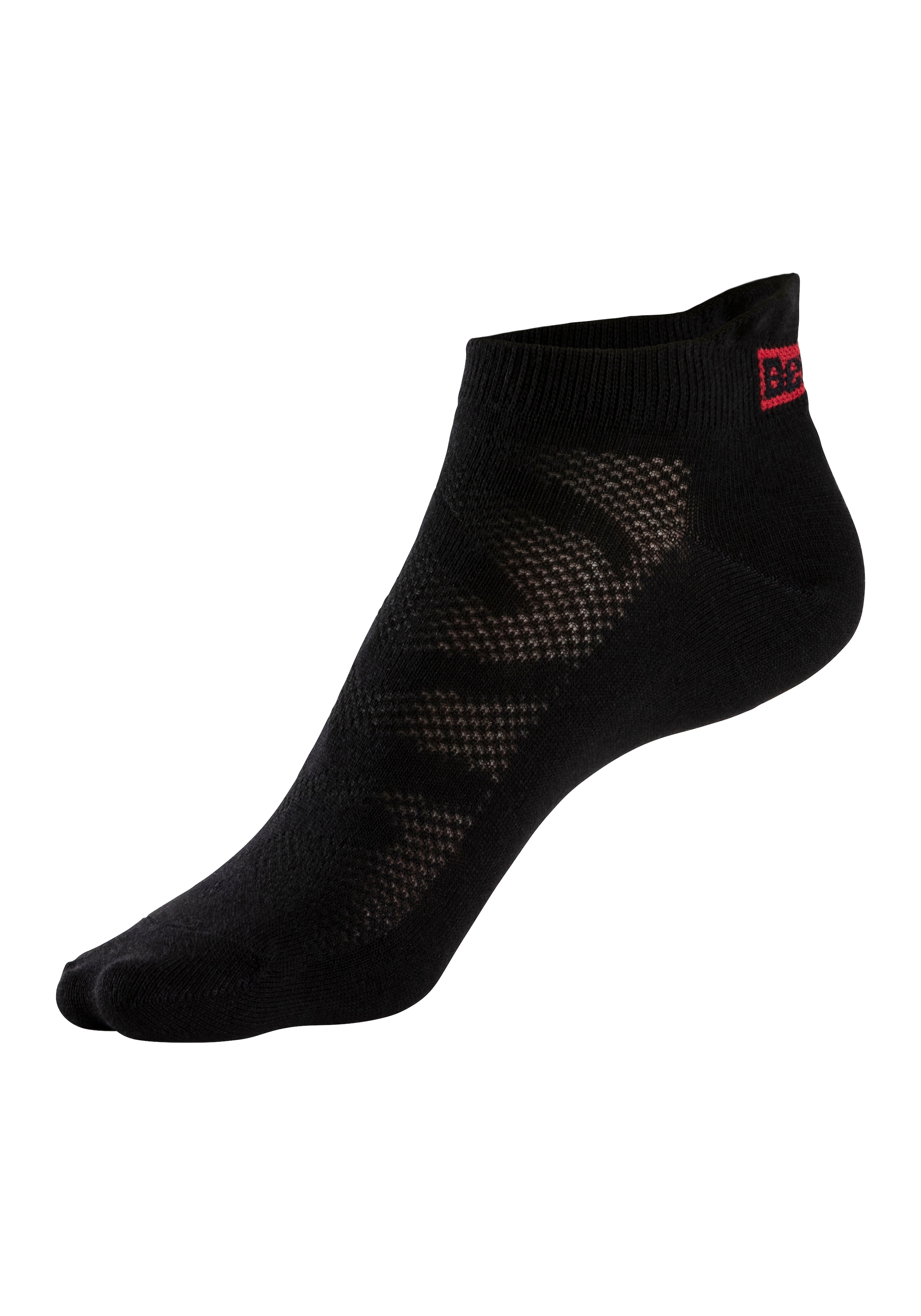 Bench. Sneakersocken, (Packung, 6 Paar), mit Lüftungskanälen in Netzstruktur